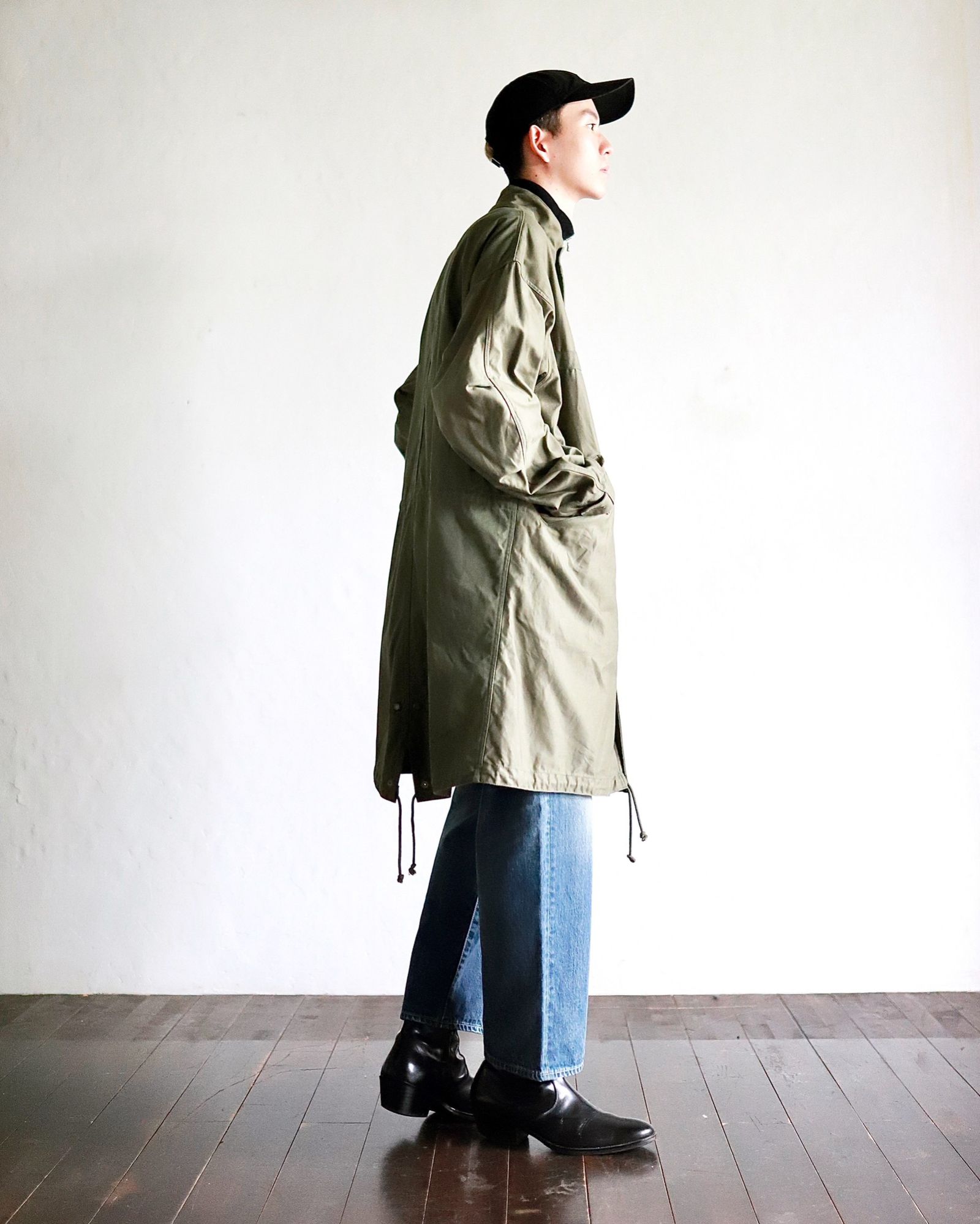 ブラックコムデギャルソン】 ポリ縮絨 モッズコート 希少 ブラック