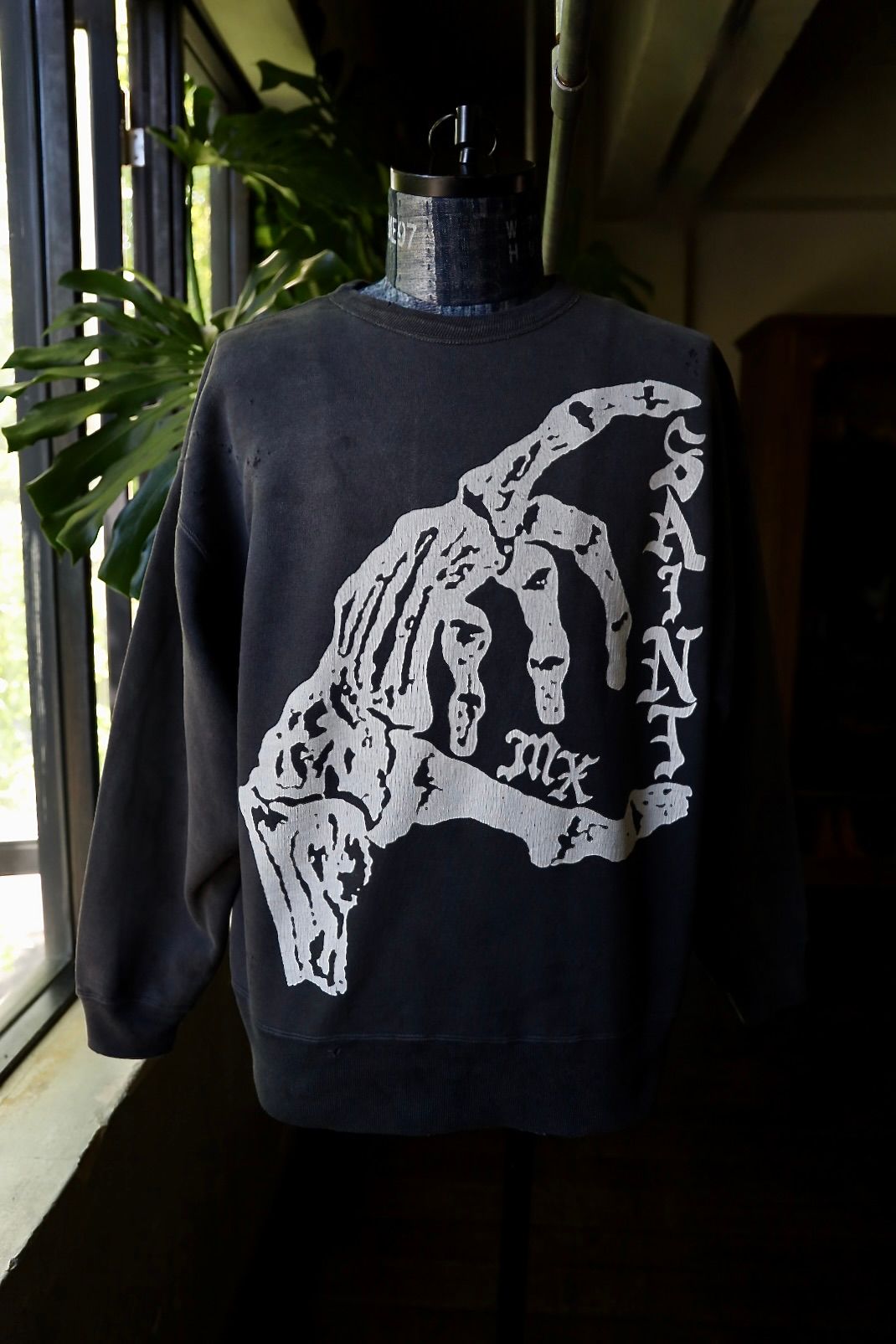 SAINT M×××××× - セントマイケル24AW BONE SAINT CREW SWT(SM-YS1-0000