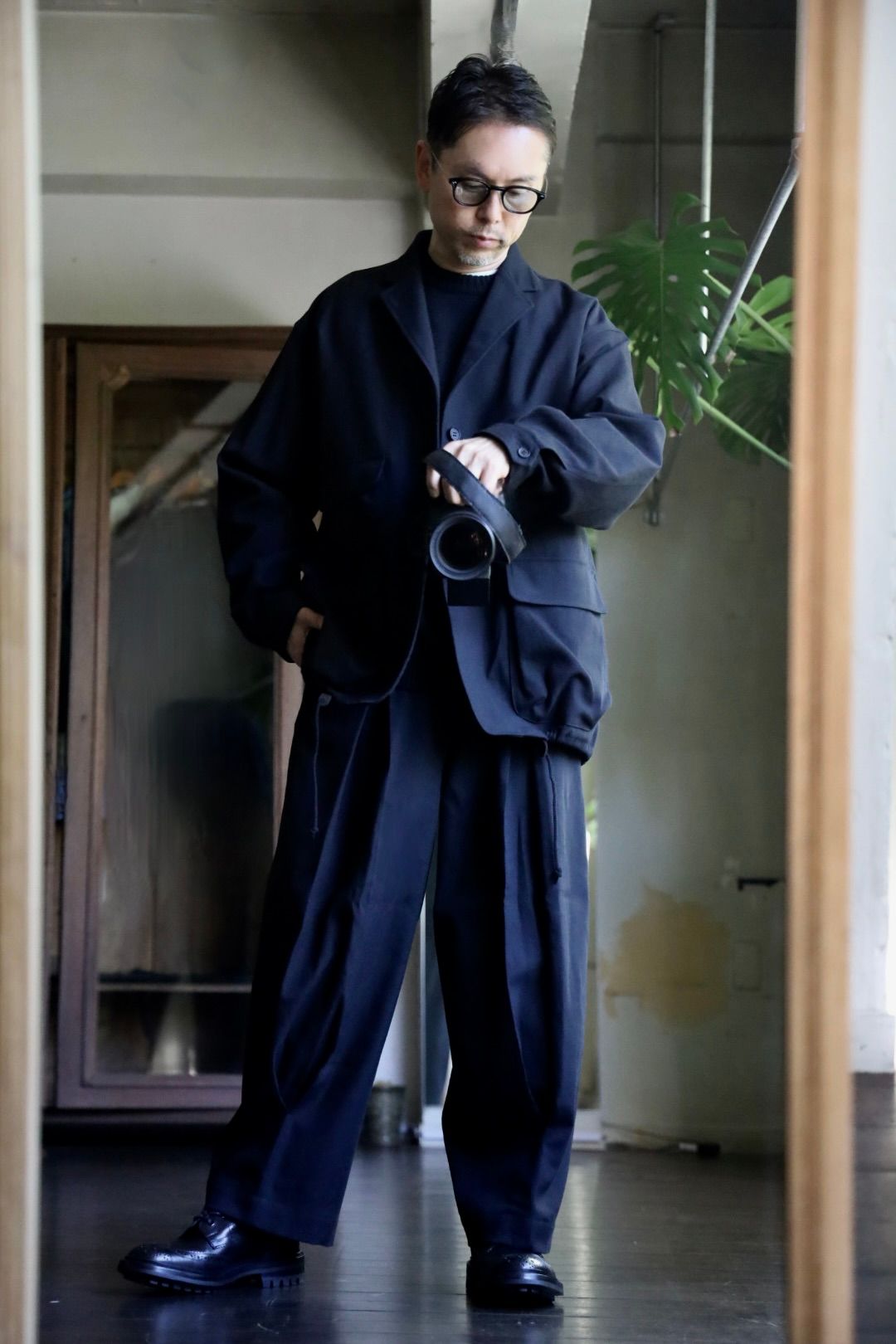 COMME des GARCONS HOMME - コムデギャルソンオム24AWウールサージ縮絨