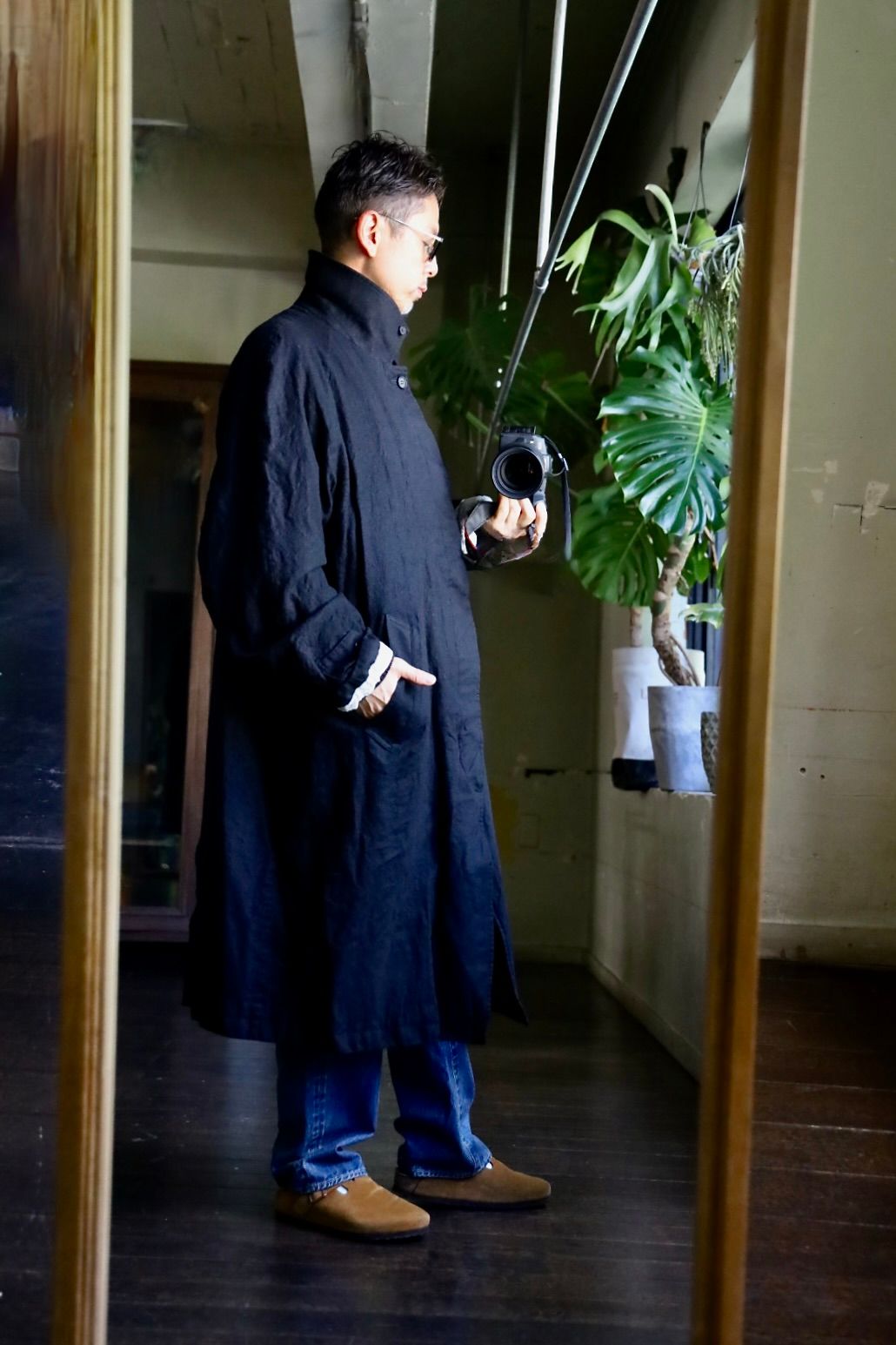 COMME des GARCONS HOMME ウールサージ縮絨コートスタイル2024.10.10