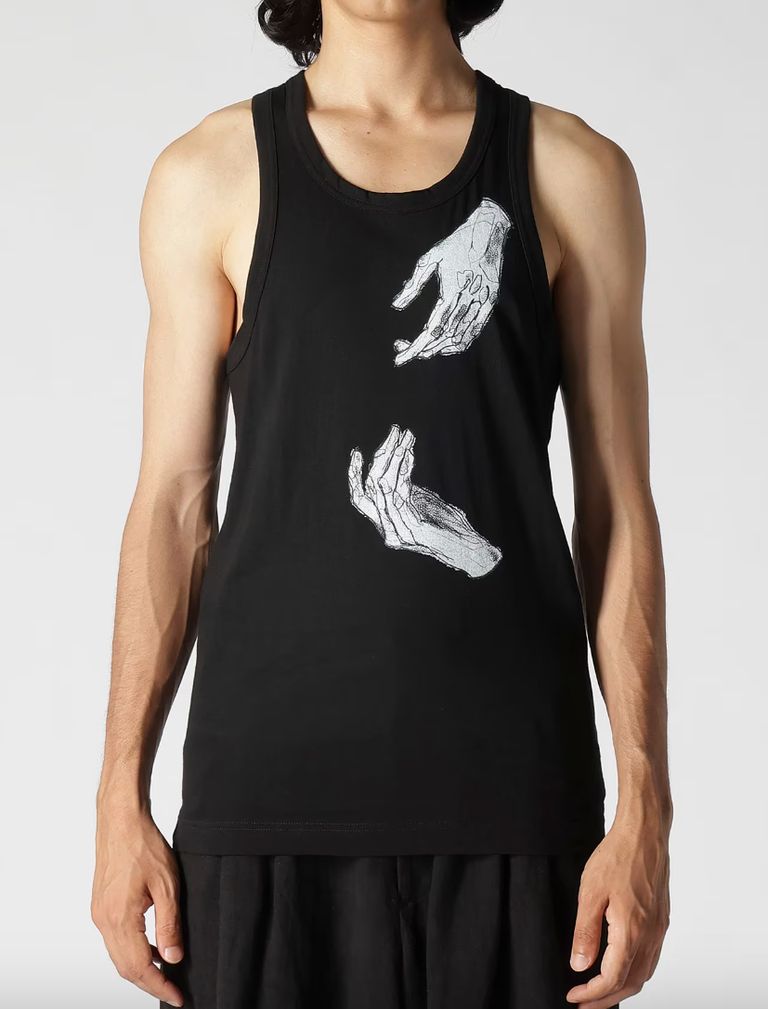 yohji yamamoto - ヨウジヤマモト24SS タンクトップ_hand(HS-T67-995