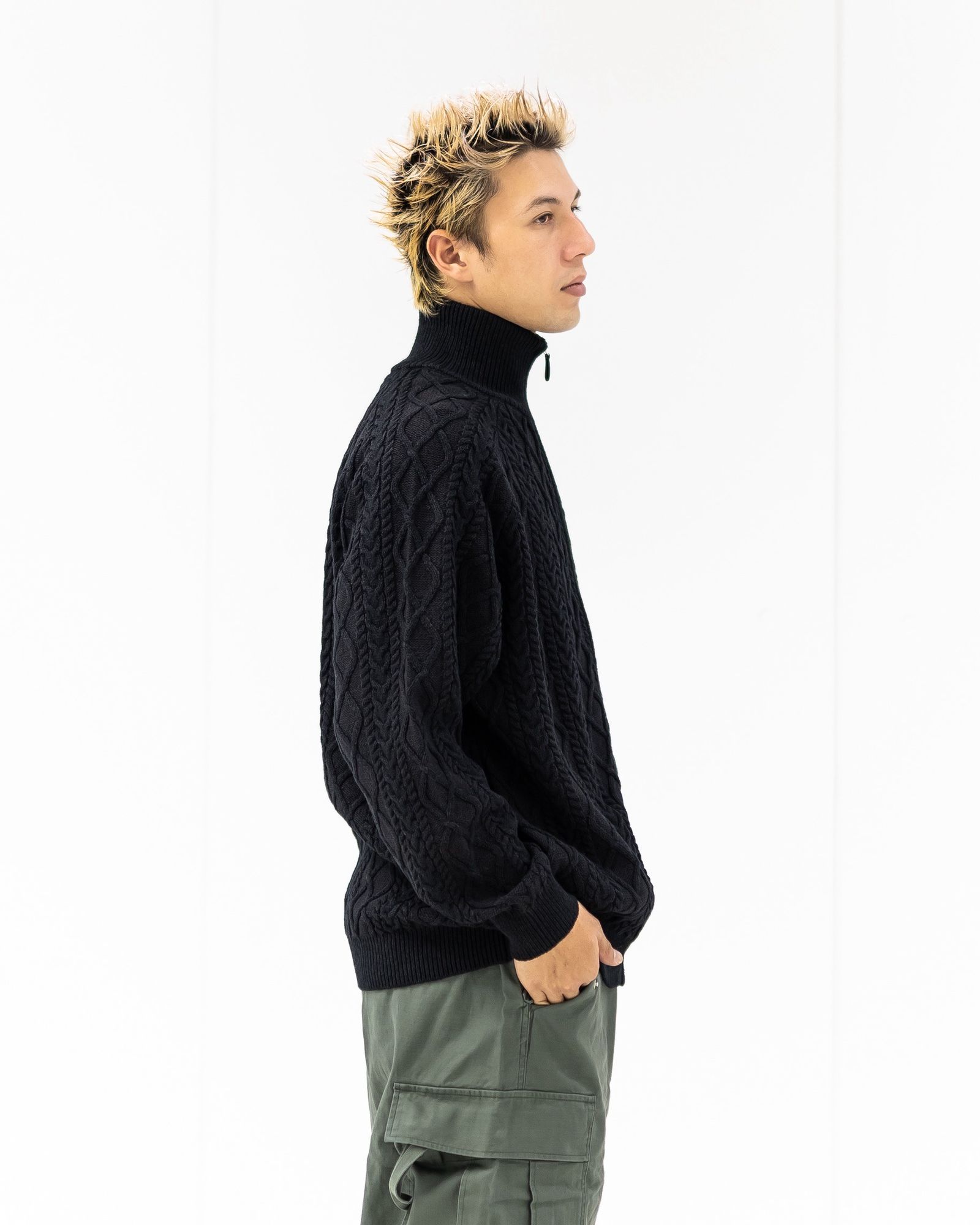 FreshService SHETLAND WOOL x SOLOTEX® TECH FISHERMAN ZIP-UP 10月18