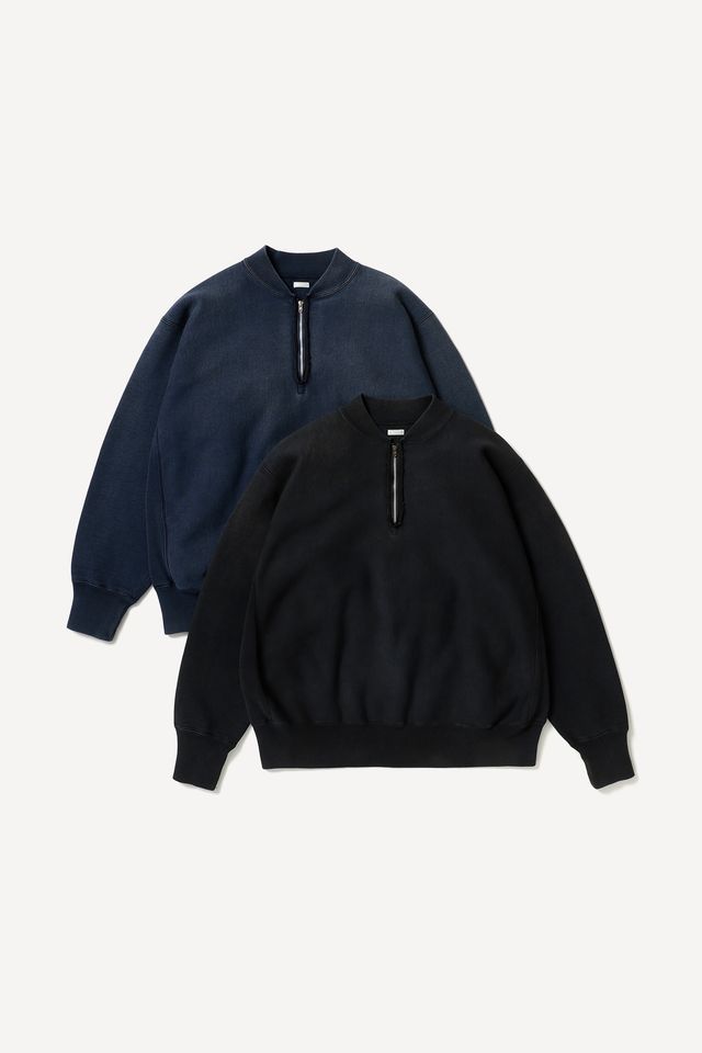 A.PRESSE - アプレッセ 2026 STYLE1 Vintage Half Zip Rib Collar