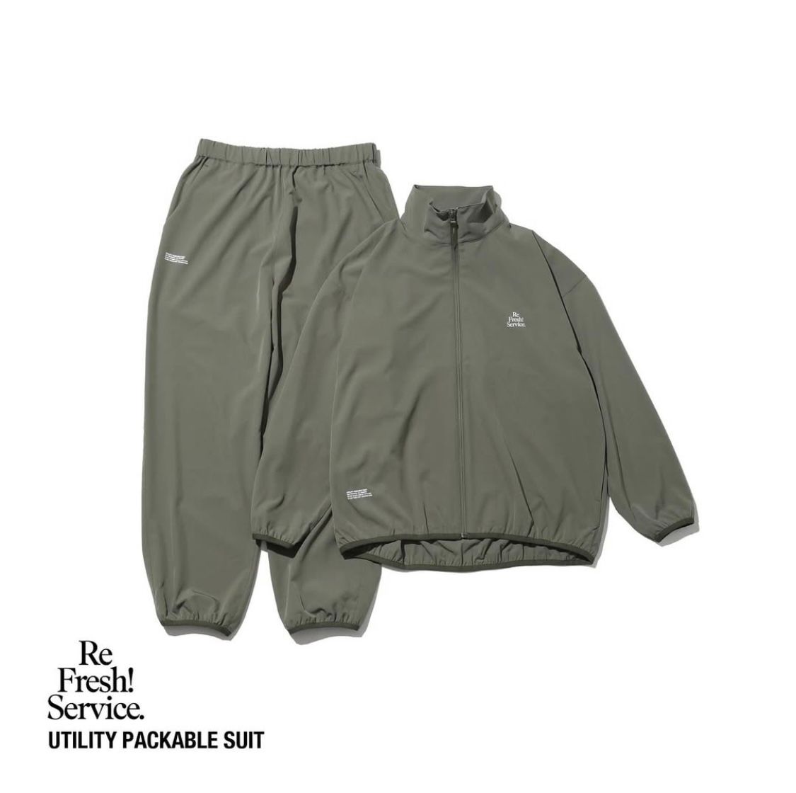 FreshService - ReFresh!Service. “UTILITY PACKABLE SUIT”(KHAKI) | MARK