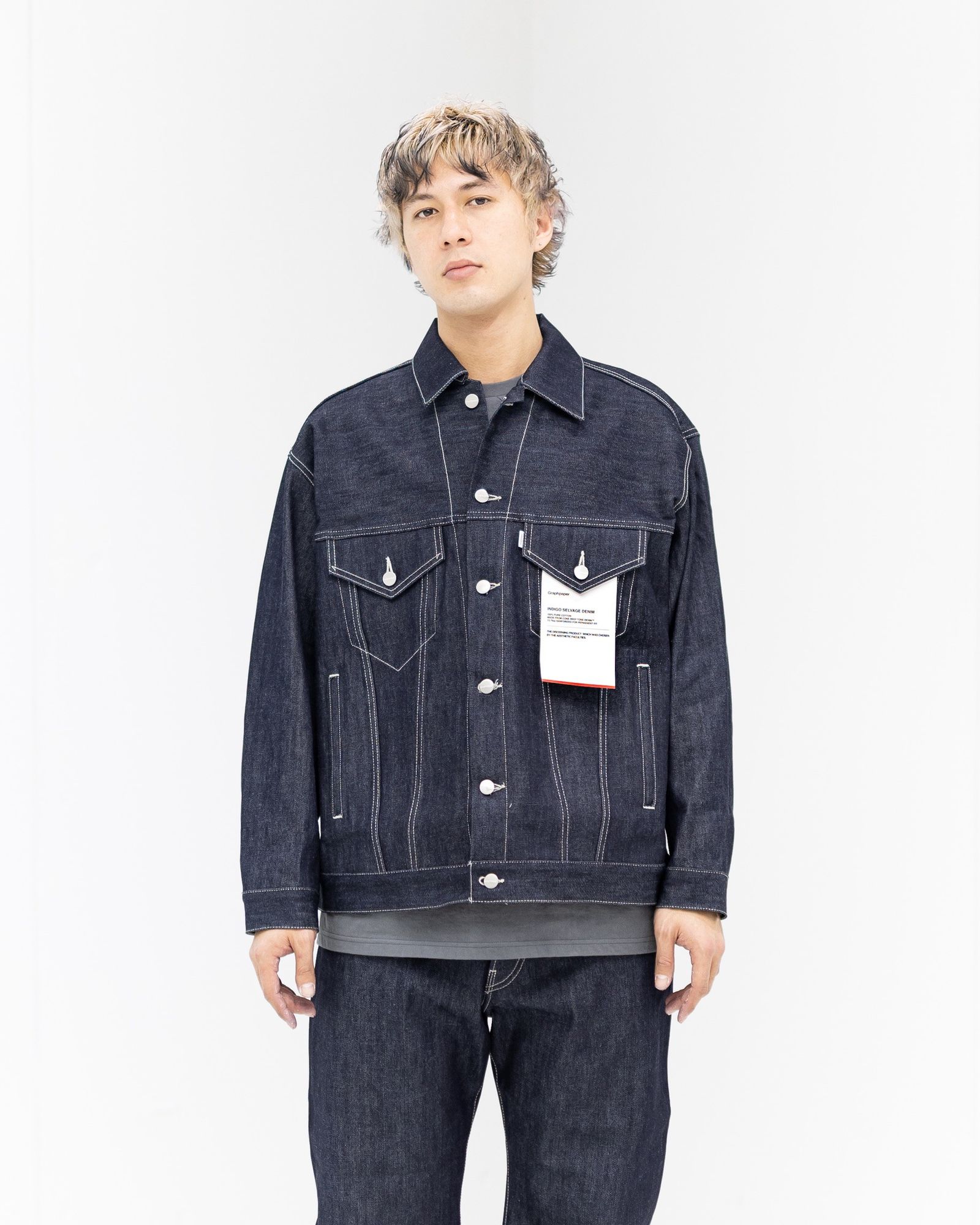 Graphpaper - グラフペーパー Selvage Denim Trucker Jacket(GU261