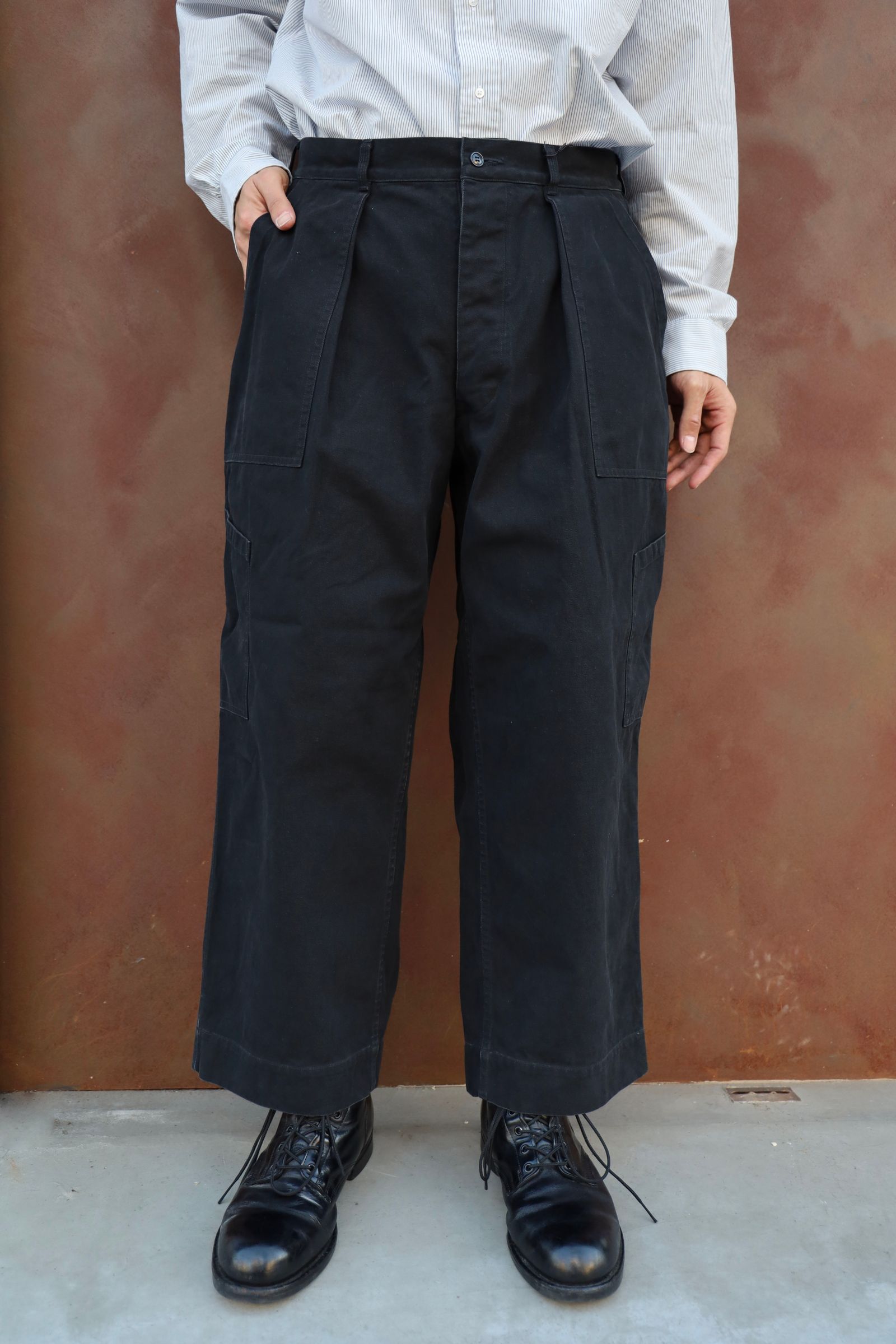 A.PRESSE - アプレッセ USAF Hemmed Bottoms(AP-4009)BLACK☆2月22日