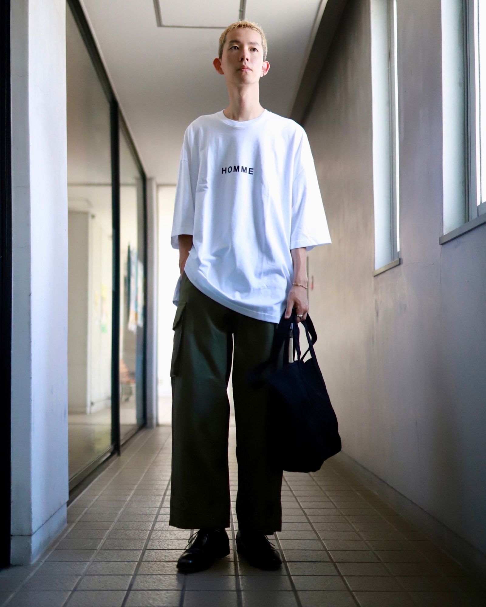 COMME des GARCONS HOMME コムデギャルソンオム 23AW 綿天竺ロゴ