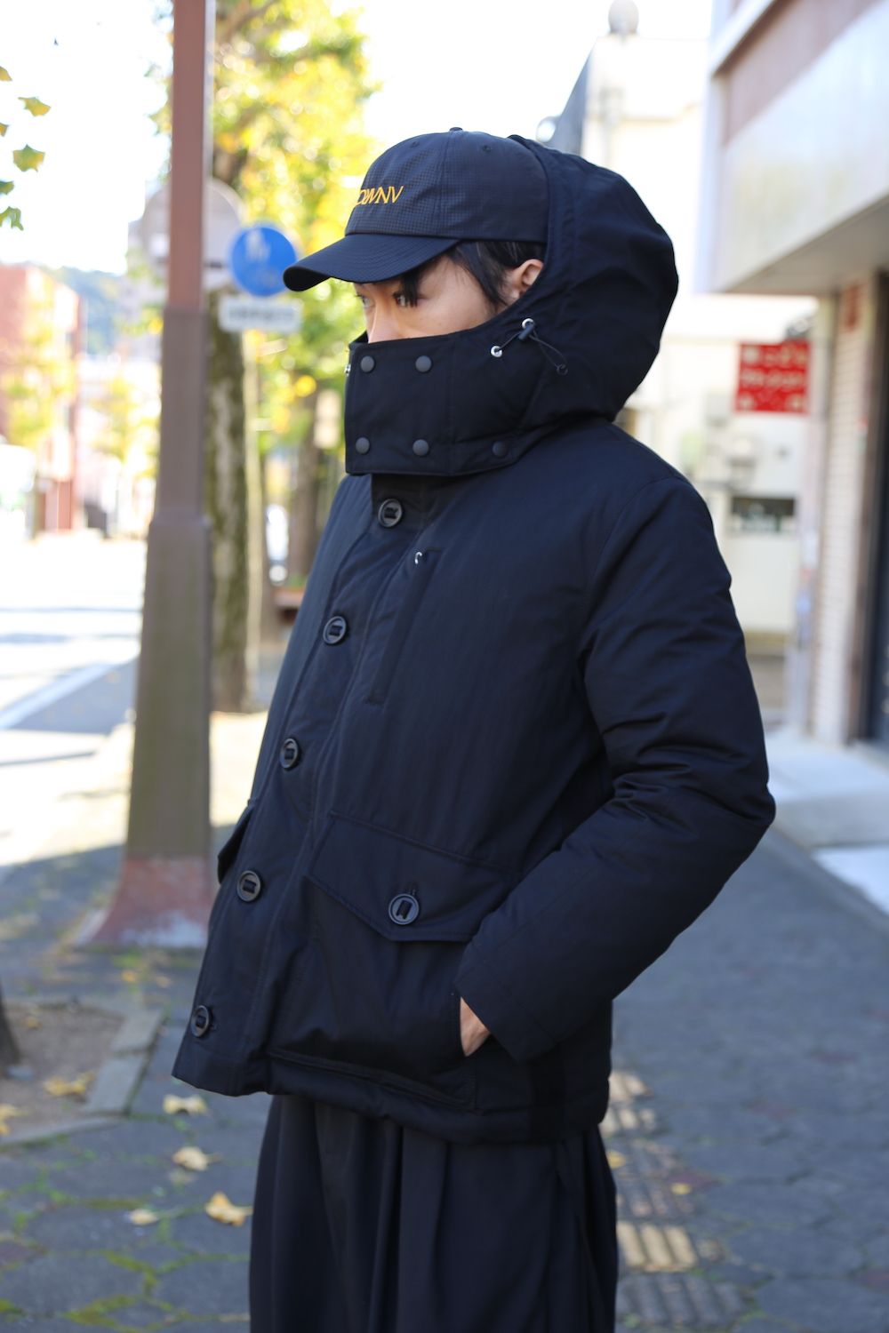 COMME des GARCONS HOMME 綿ナイロンウェザー×綿コーデュロイブルゾン