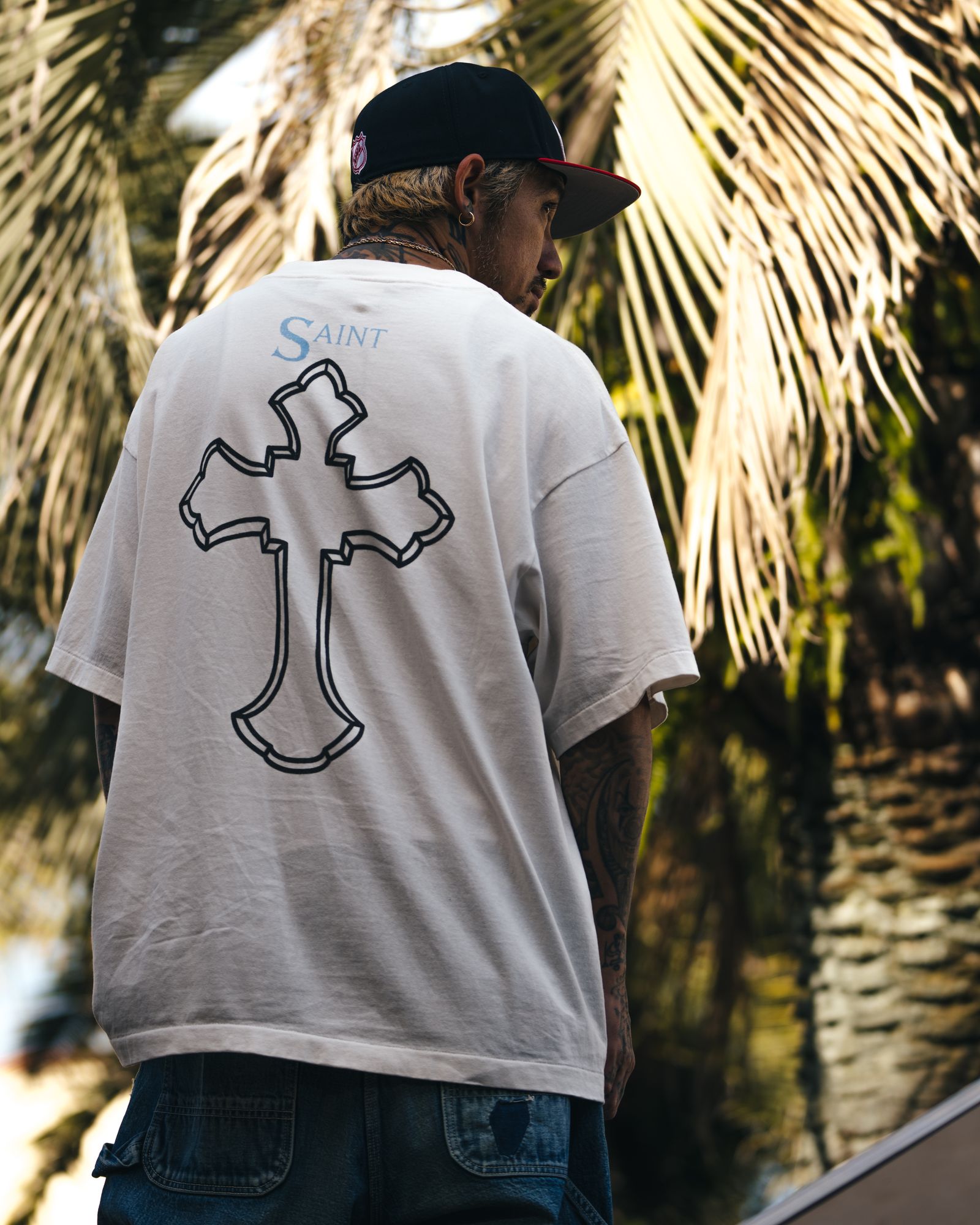 SAINT M×××××× - セントマイケル 2PAC 2PC_SS TEE(SM-HR8-0000-C15