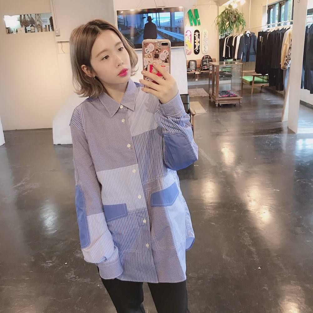 COMME des GARCONS HOMMEパッチワークシャツスタイル.2019.7.24. | 228