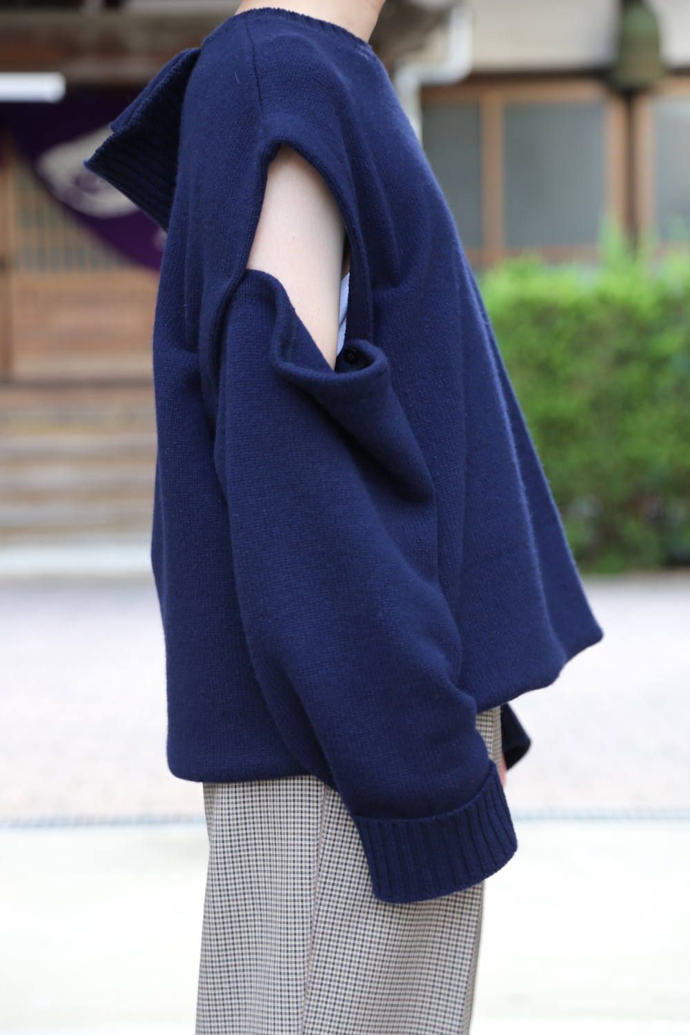 YOKE DETACHABLE FOLD UP SHARE KNIT