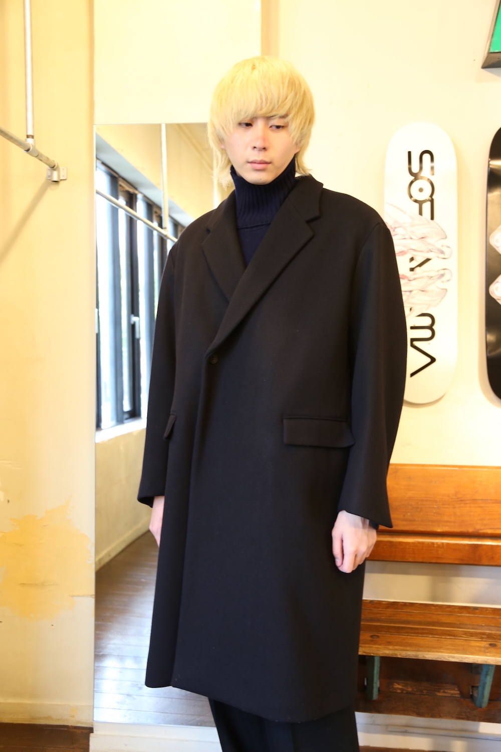 WELLDER Double Breasted Chesterfield Coat