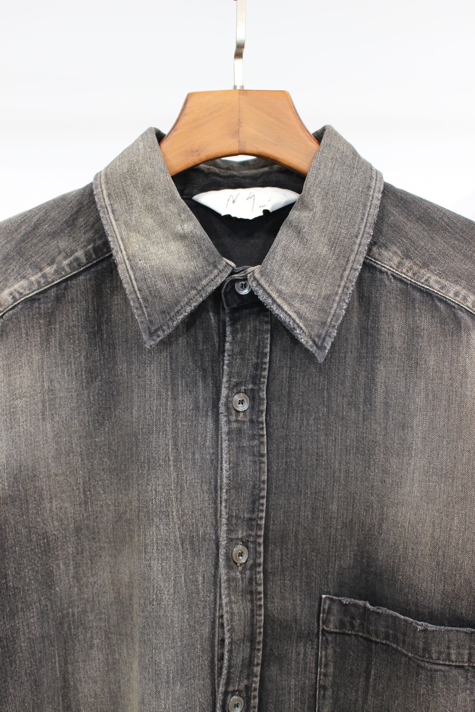 ANCELLM - DRESS DENIM SHIRT | BLACK | シャツ | NapsNote