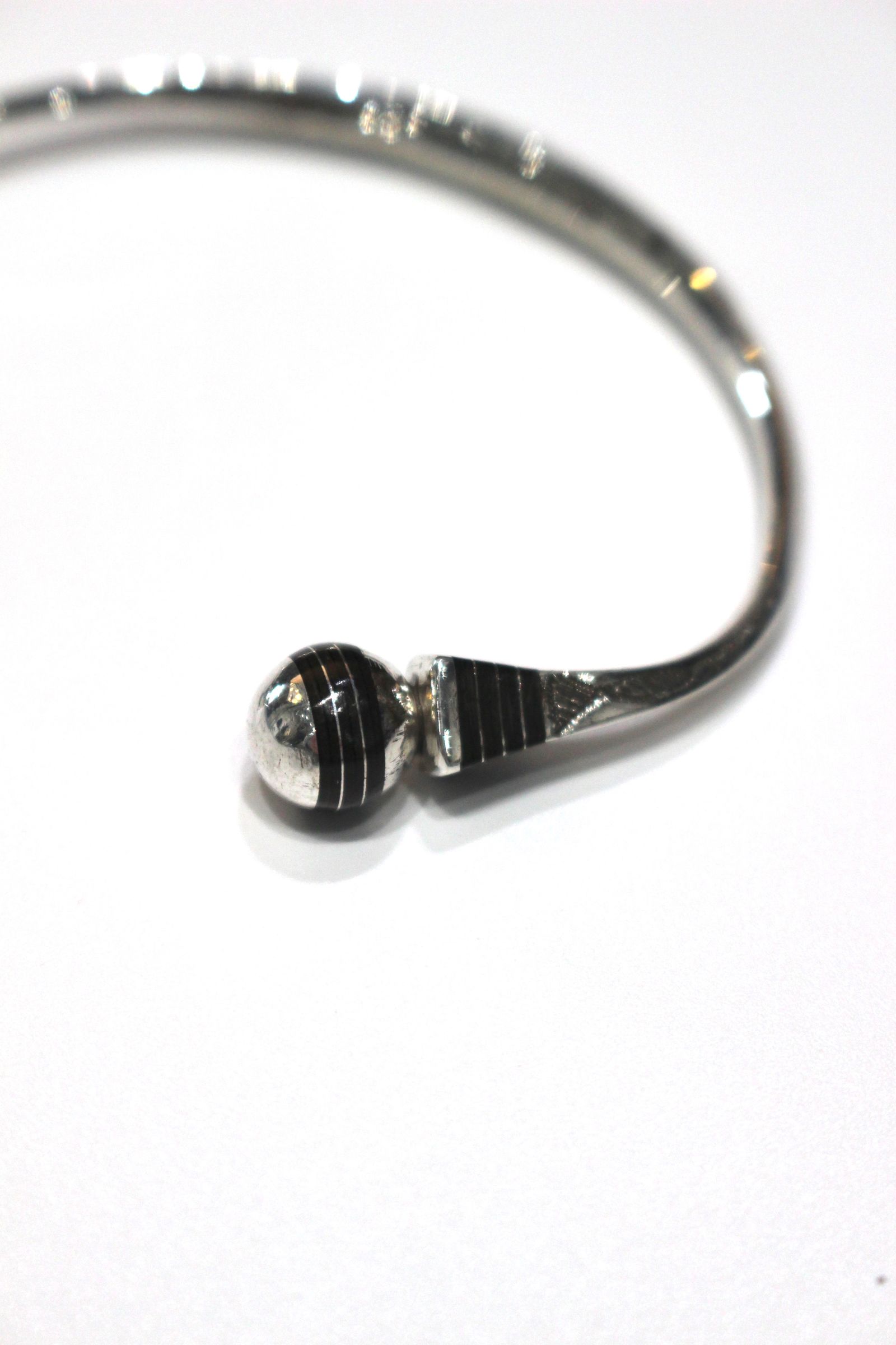 INTERIM - TOUAREG THIN SILVER BANGLE (type B)/トゥアレグシン