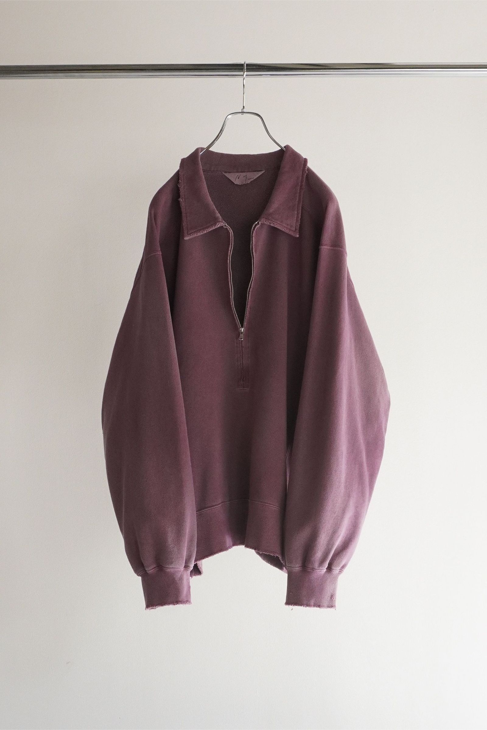 ANCELLM - HALF ZIP SWEAT SHIRT | BLACK | スウェット | NapsNote