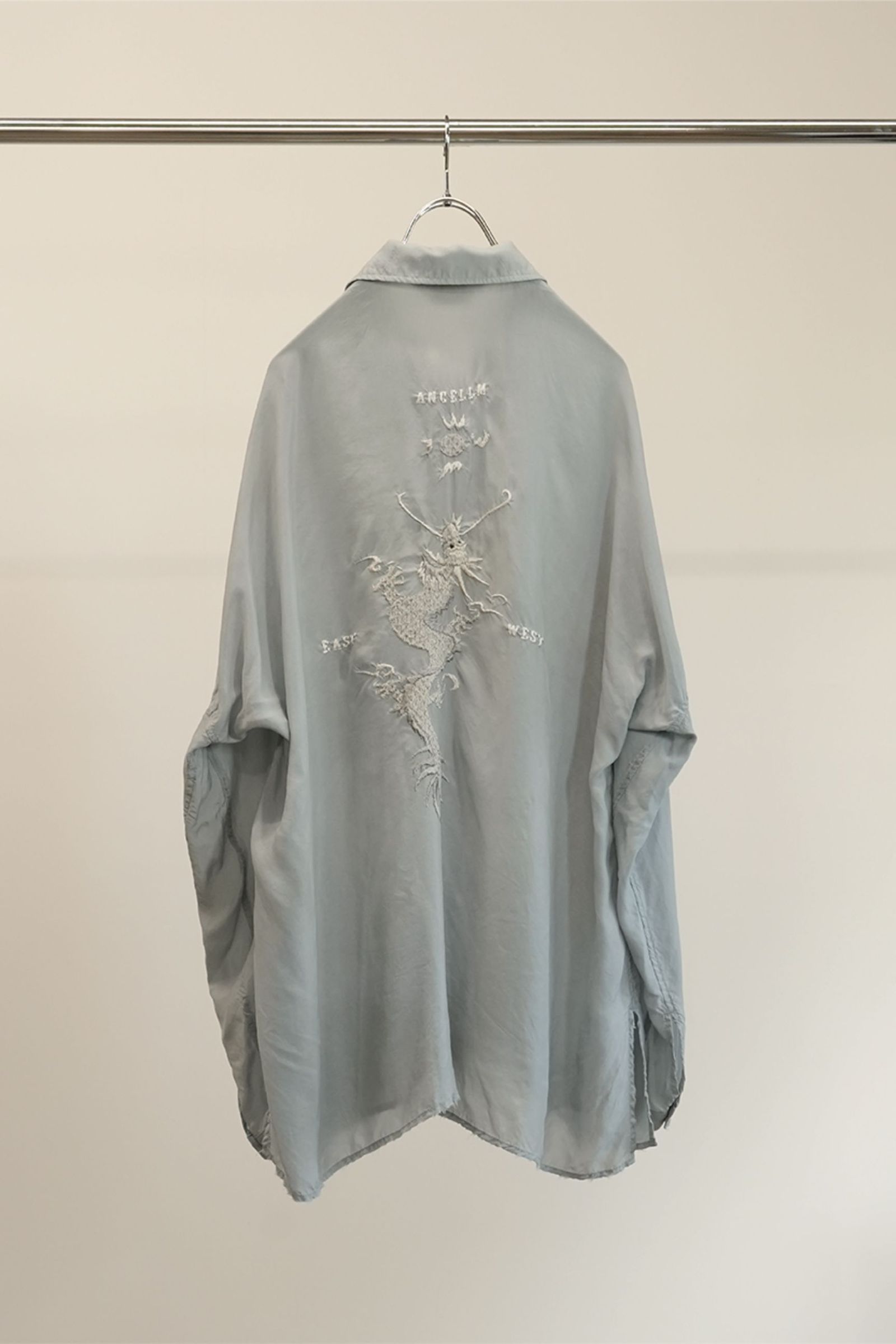 ANCELLM - AGING EMBROIDERY SHIRT | SAX | シャツ | NapsNote