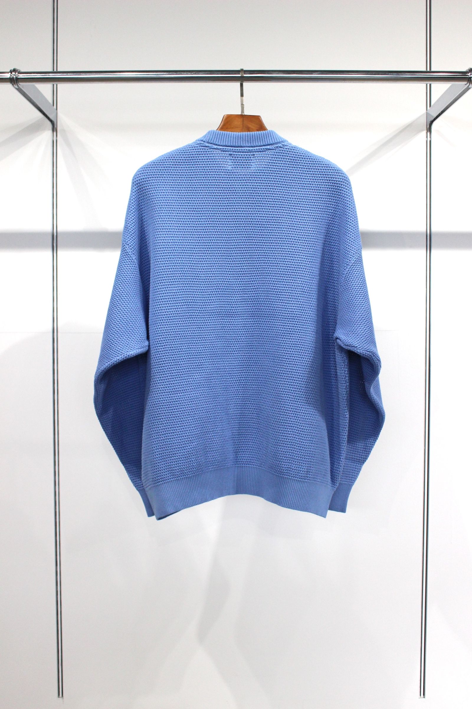 EVCON - COTTON CREW NECK SWEATER | SAX | ニット | NapsNote