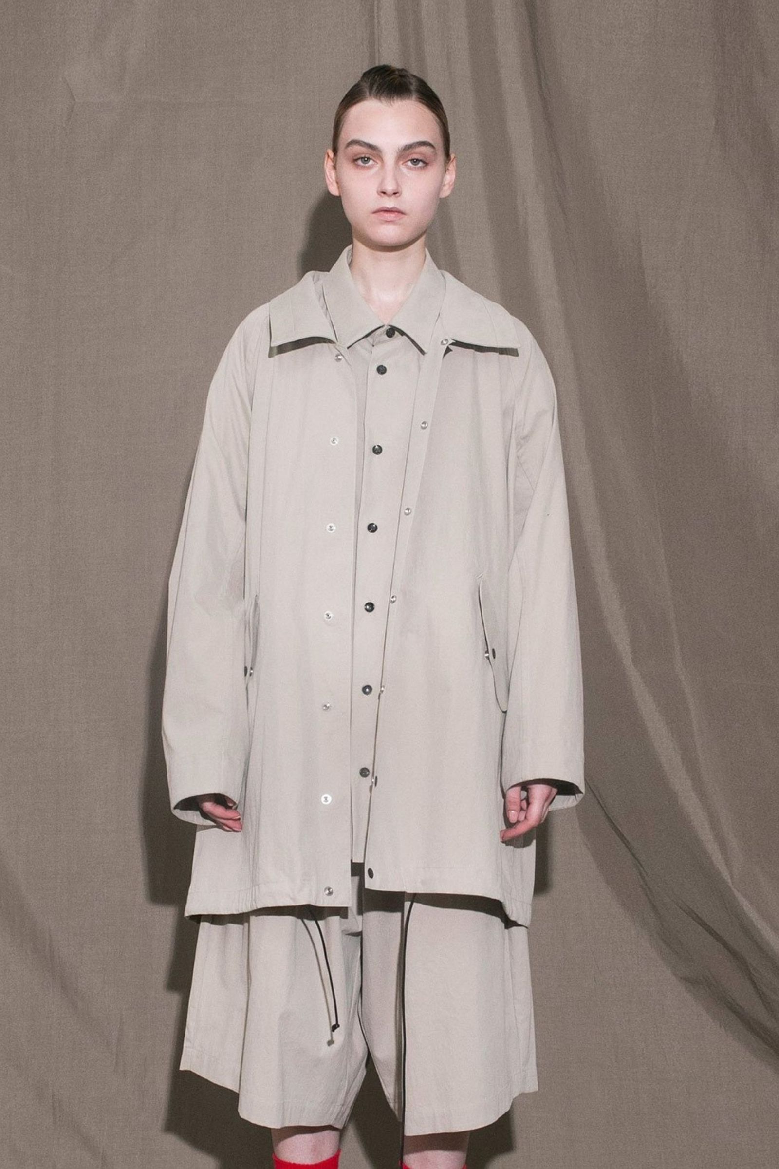 my beautiful landlet - COTTON NYLON BIO HALF COAT/ハーフコート