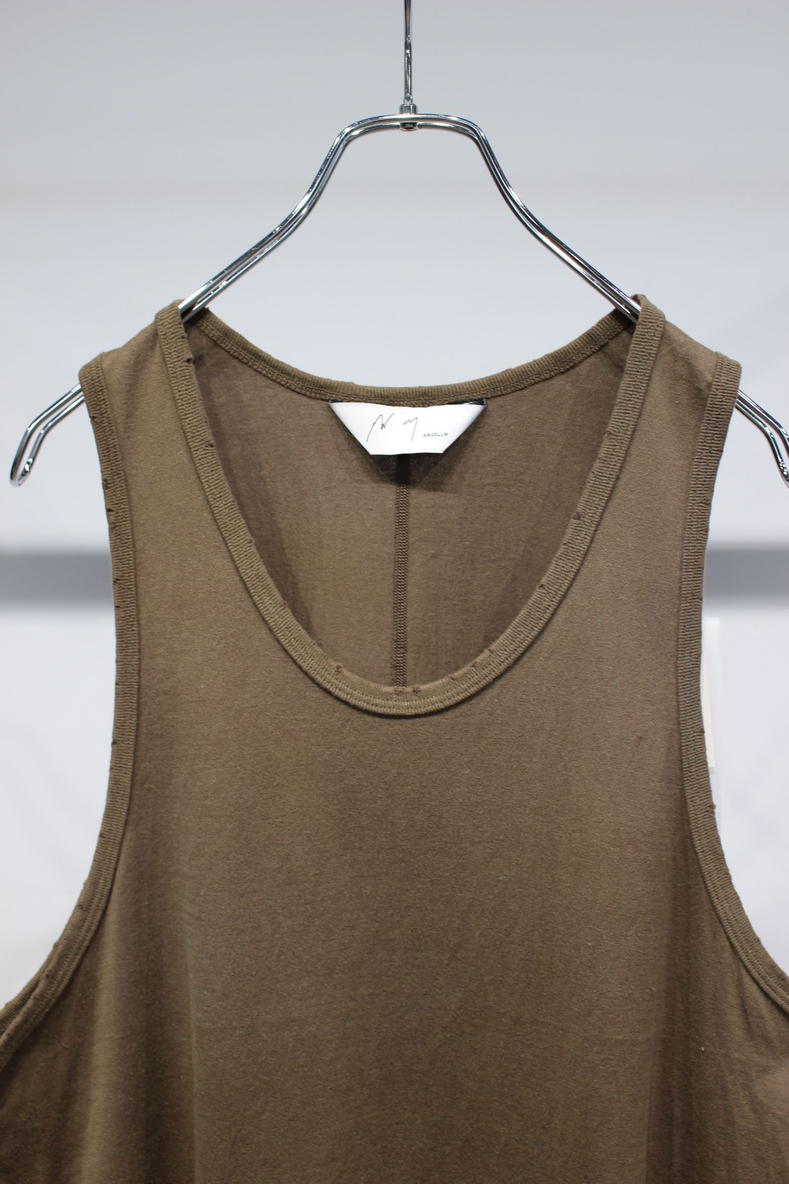 ANCELLM - DAMAGE TANK TOP | BROWN | タンクトップ | NapsNote