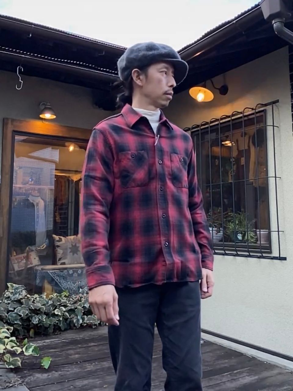 SUGAR CANE - SC28954 / TWILL CHECK WORK SHIRT / ヘビーネルワーク