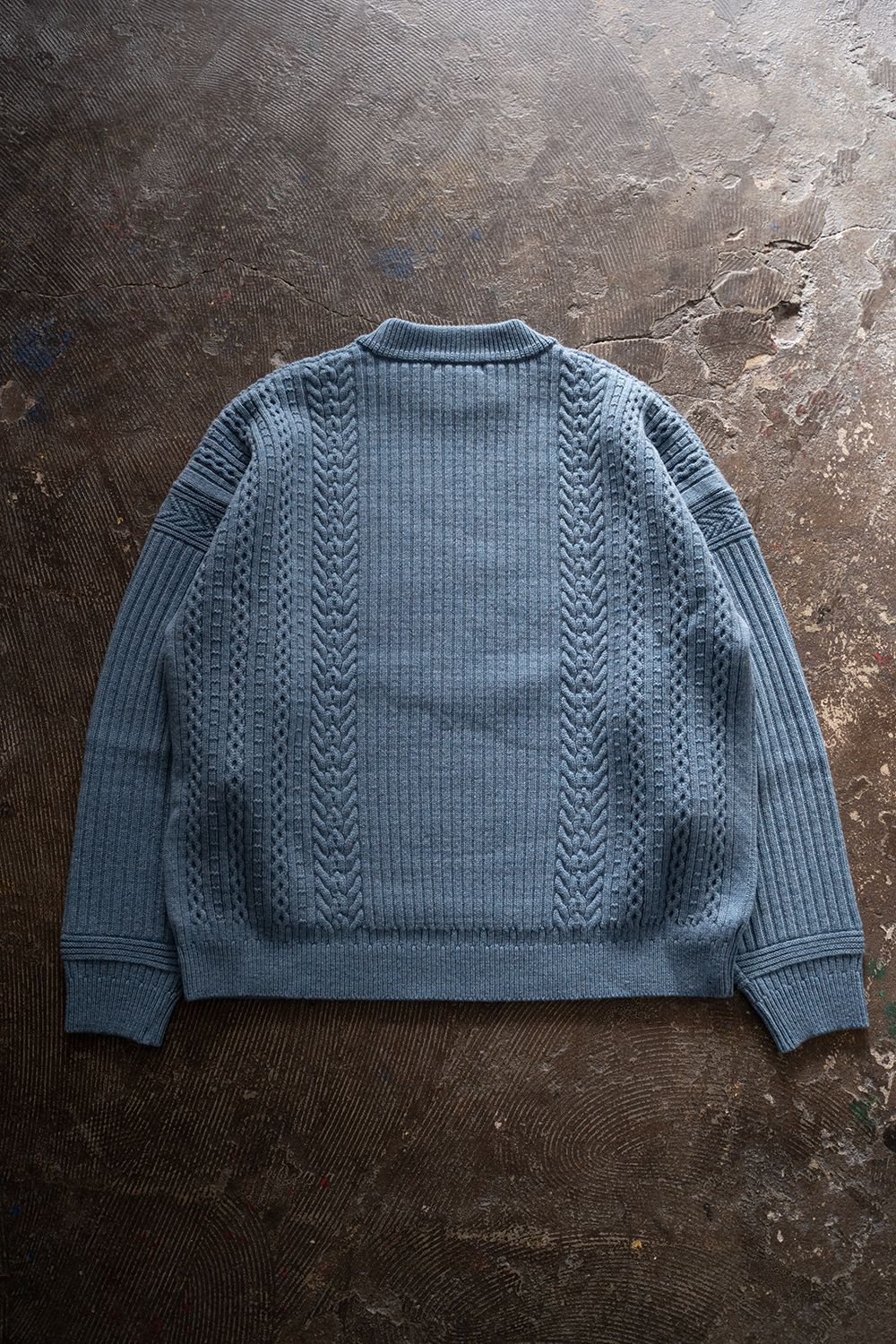 YASHIKI - Tofu Knit(SAX BLUE) | Salty