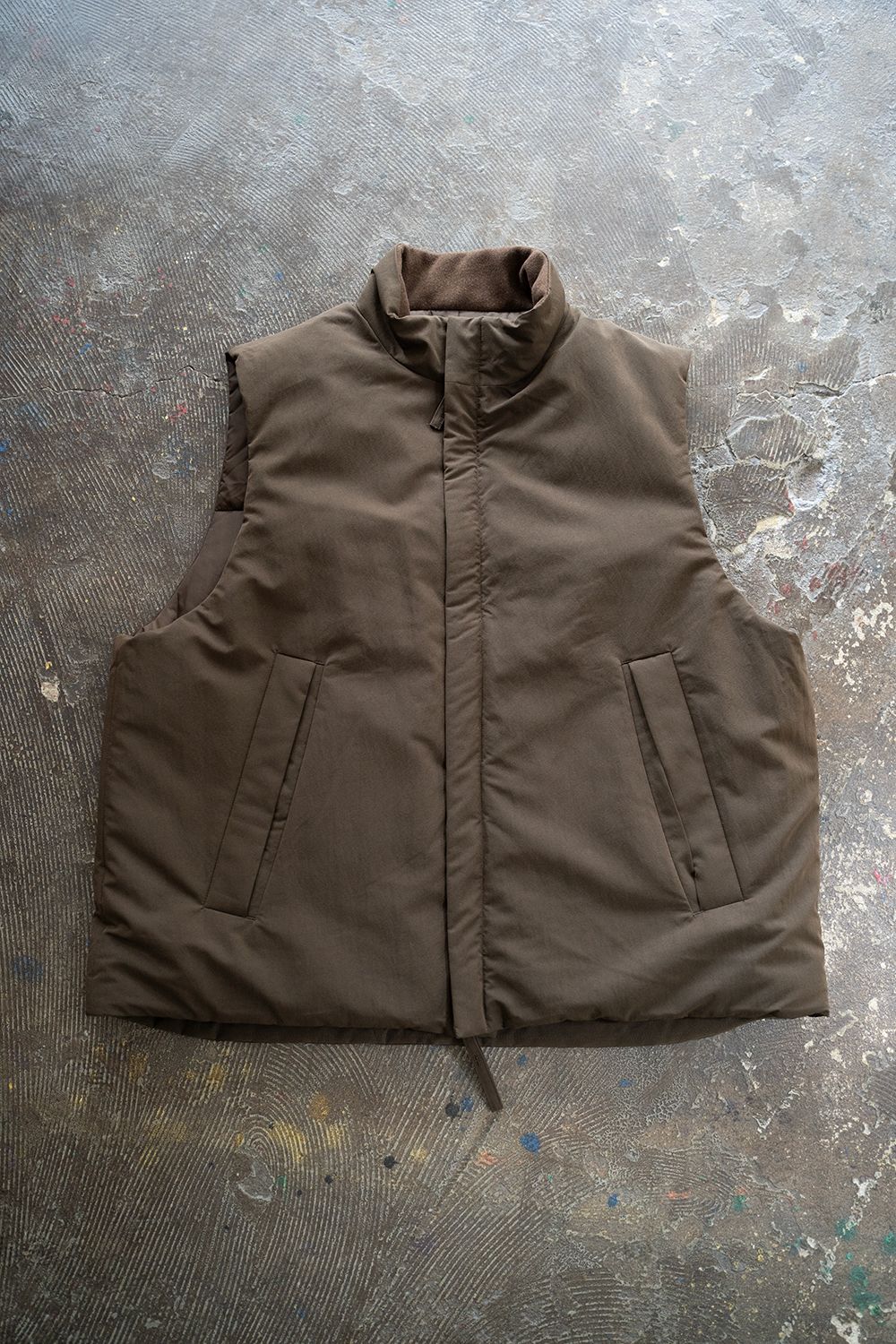 STILL BY HAND - 【24AW】撥水シンサレートスタンドカラーベスト(BLUE