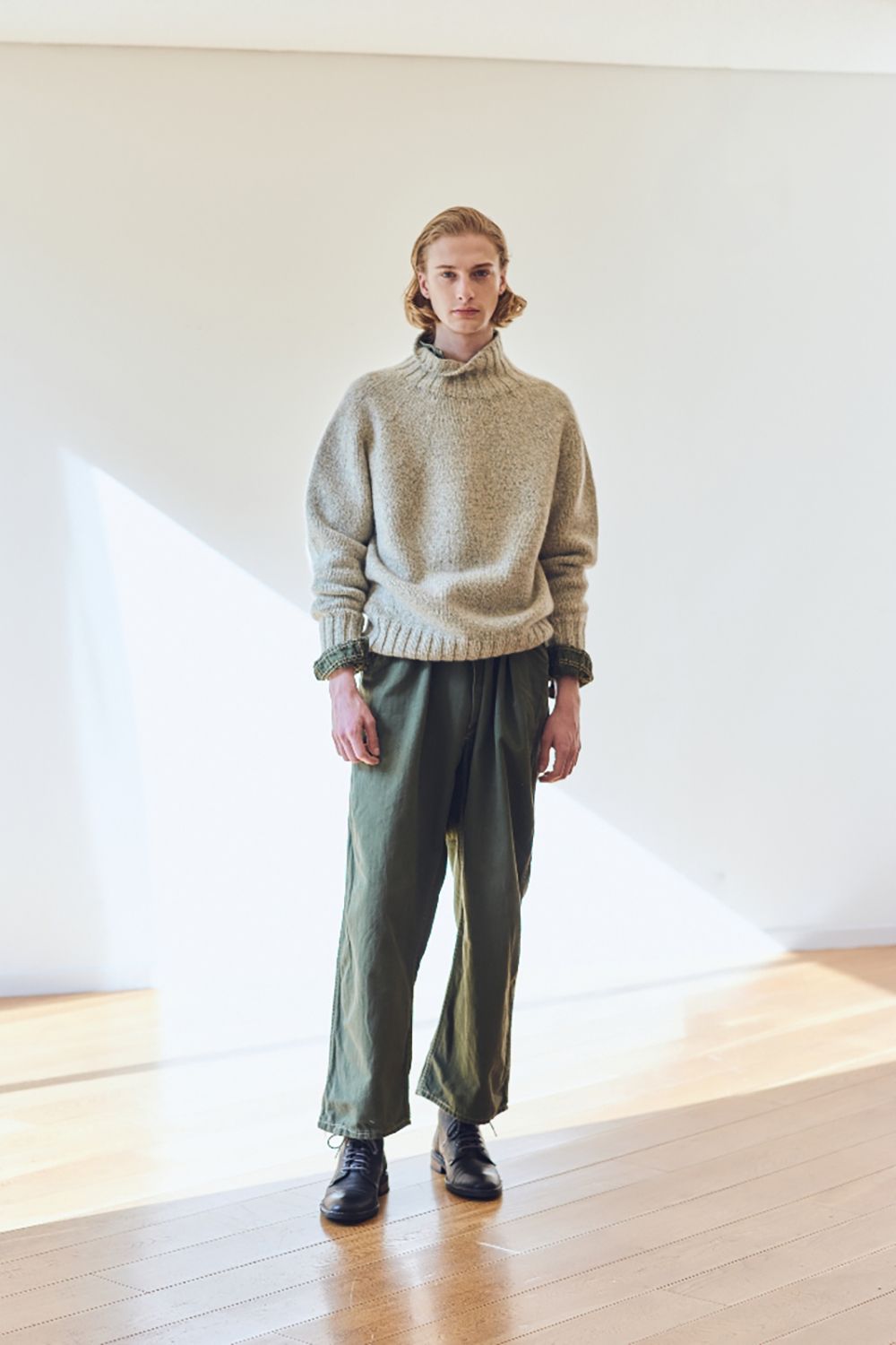 Slopeslow - 【ラスト1点】yak/lambs multi ply HAND KNITTING yoke