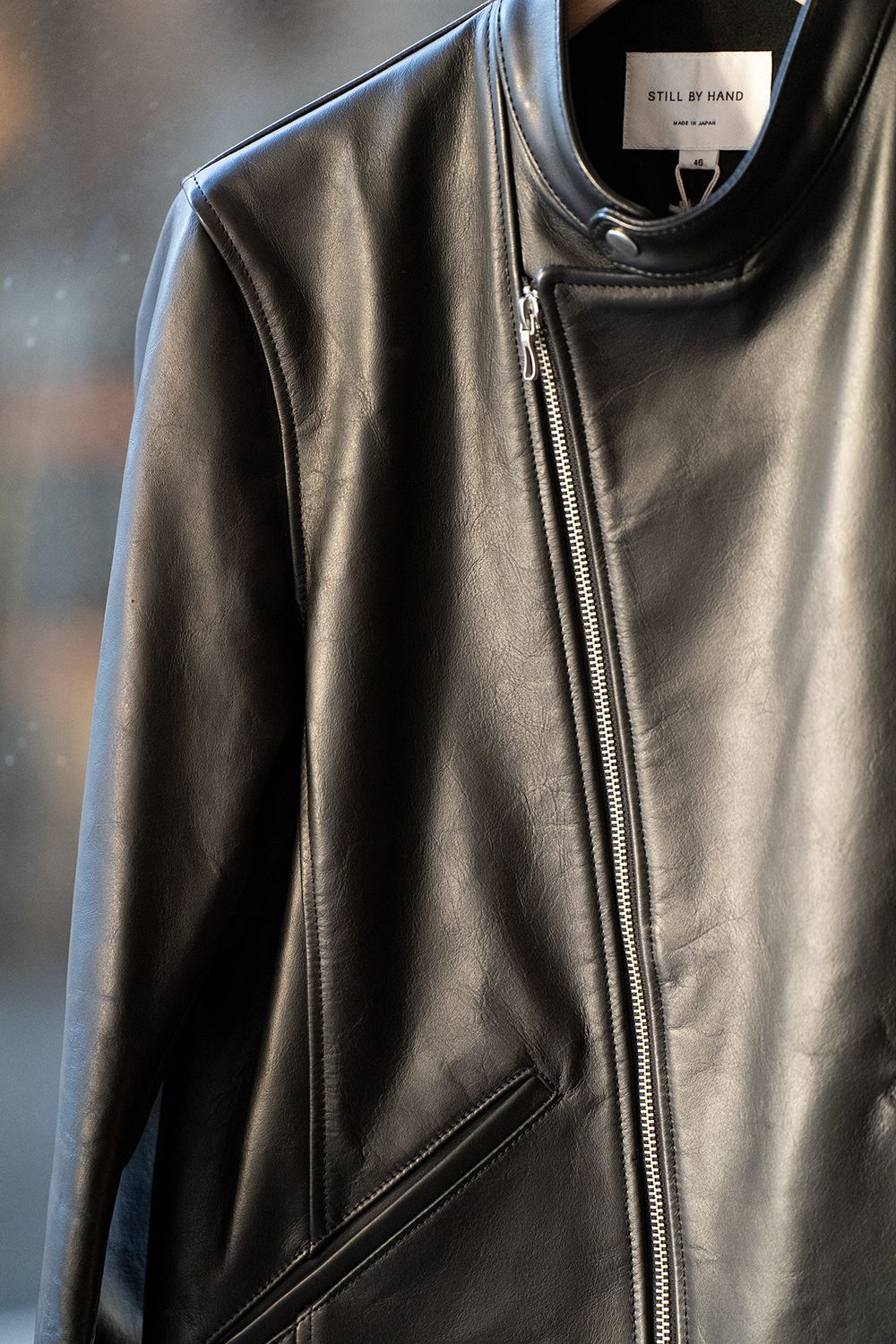 STILL BY HAND/スティルバイハンド】セミシングルカウレザーライダース