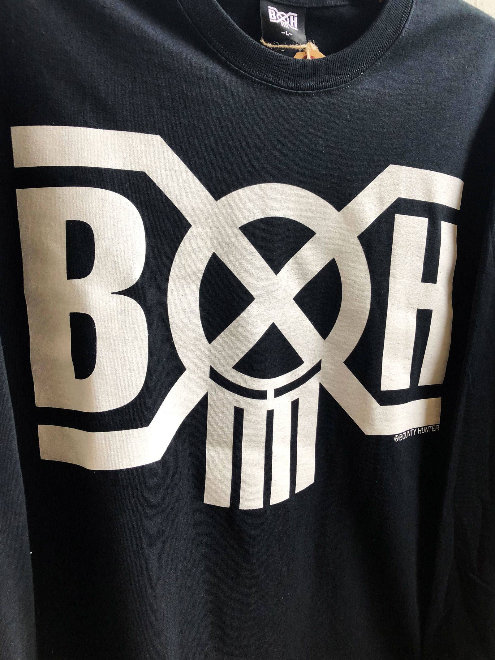 BOUNTY HUNTER - B×H LOGO L/S-TSHIRTS(BLACK) / B×H ロゴ ロング