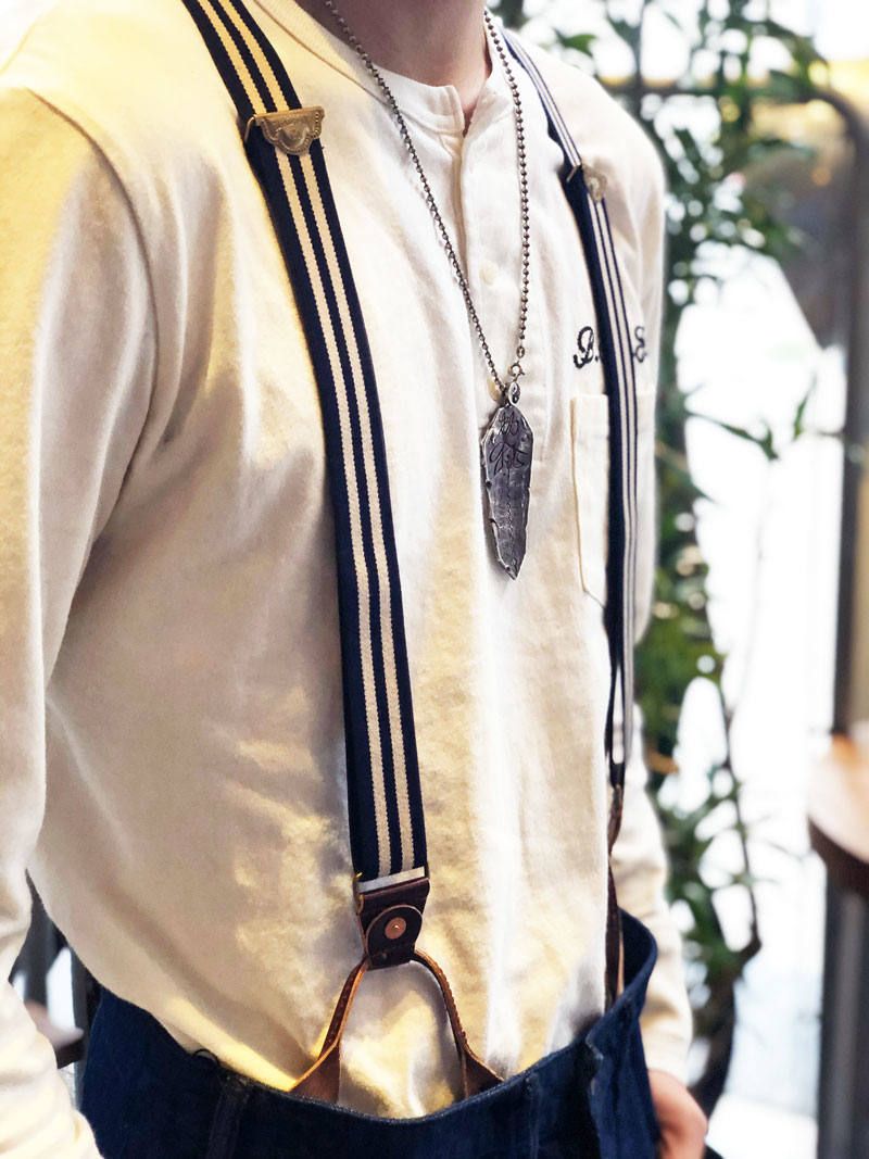 ギャングスタービル レザーサスペンダー ブラック 極美品◇by gladhand