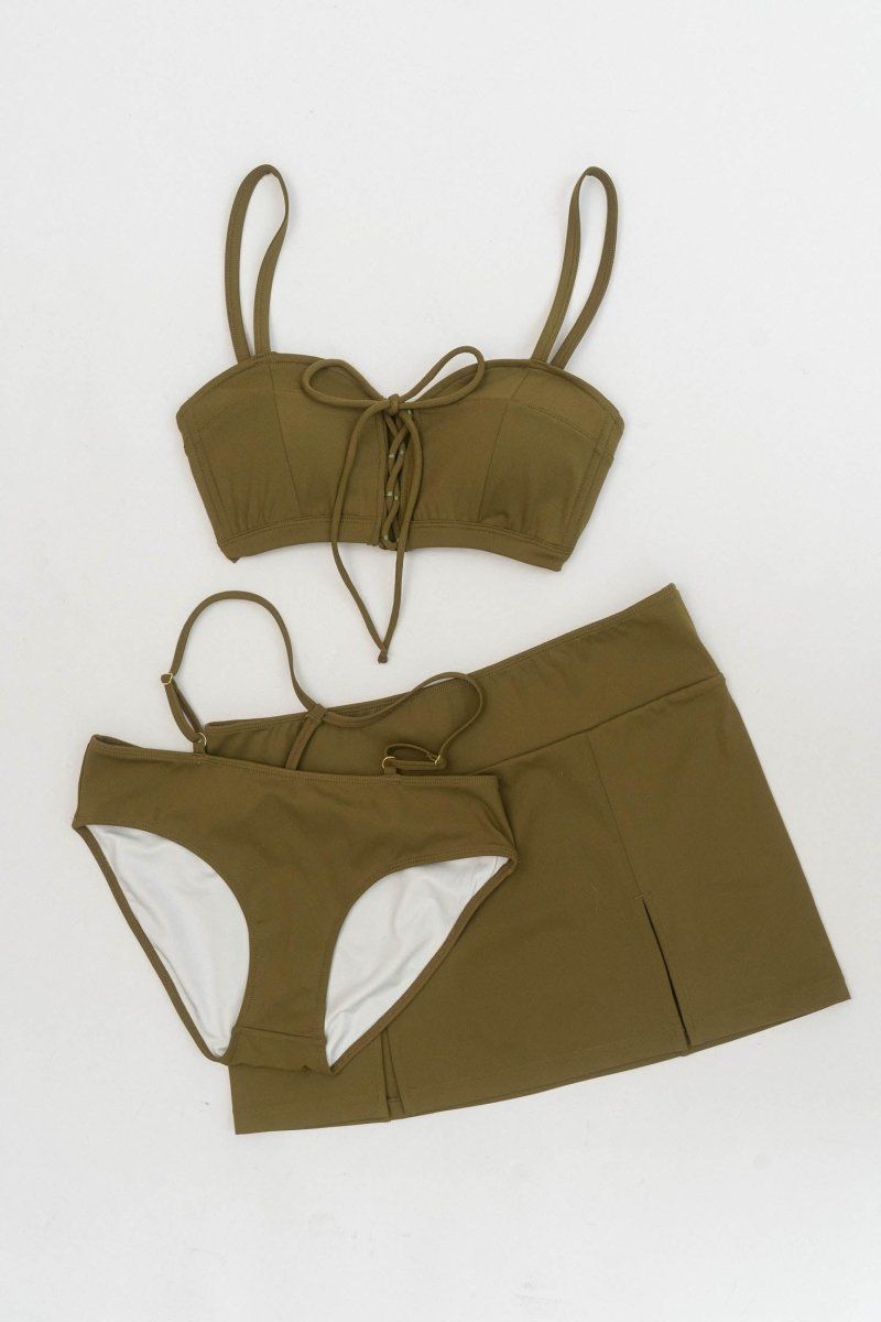 Knuth Marf - slit skirt swim wear / スリットスカートスイムウェア