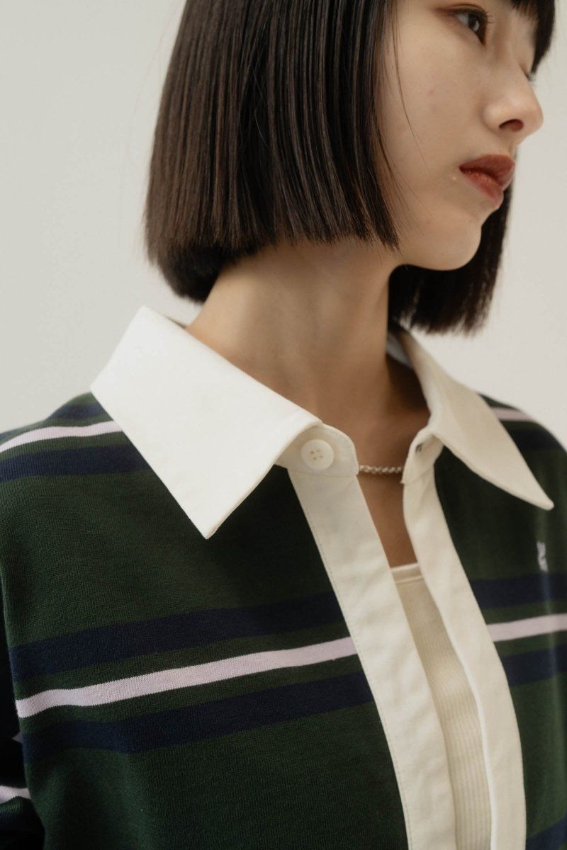 Knuth Marf - spring rugger shirt (unisex) / スプリング ラガー