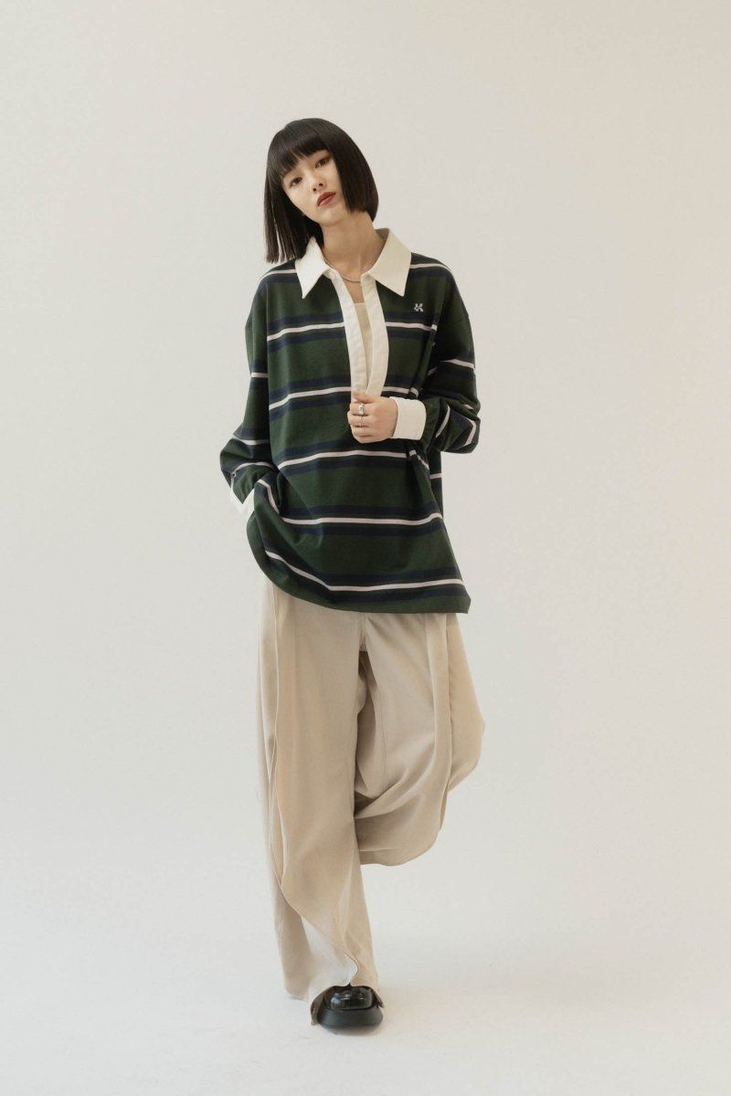 Knuth Marf - spring rugger shirt (unisex) / スプリング ラガー