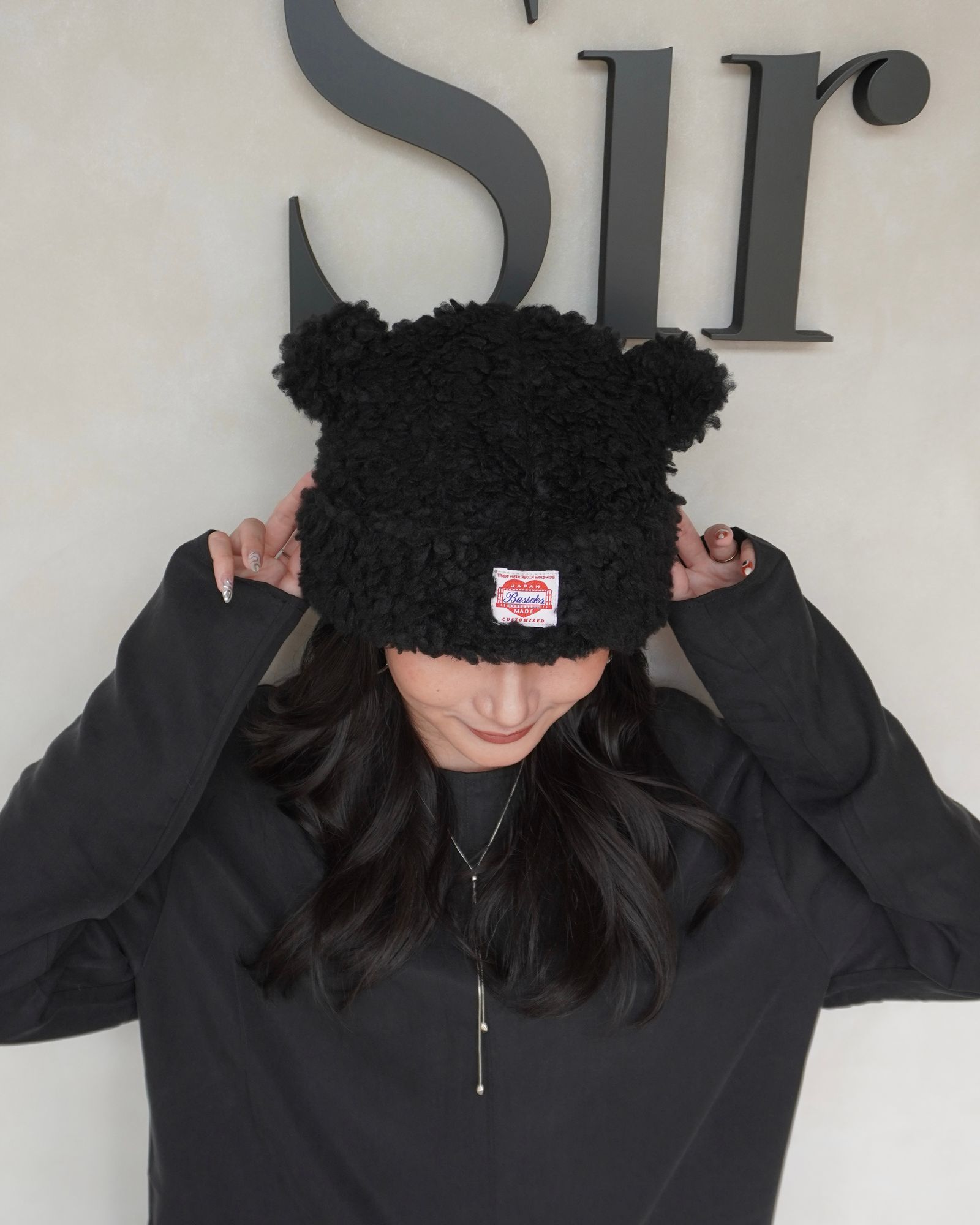 BASICKS Bear Beanie ブラック 25SS Bear Beanie(BLACK) – BASICKS