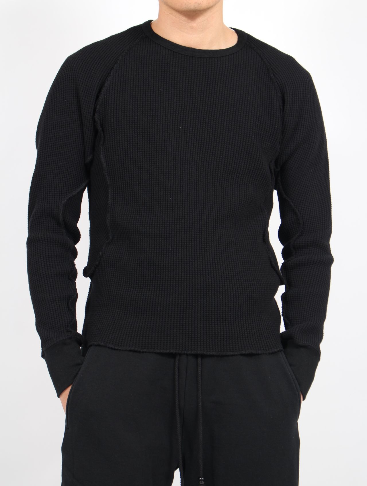 NVRFRGT - 【25SS】ワッフル サーマル ロングスリーブ 長袖 Tシャツ