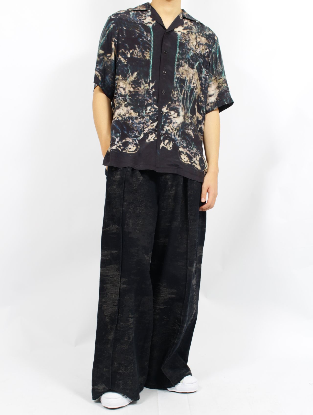 TAAKK - 【25SS】 シルク オープン カラー シャツ / SILK OPEN COLLAR