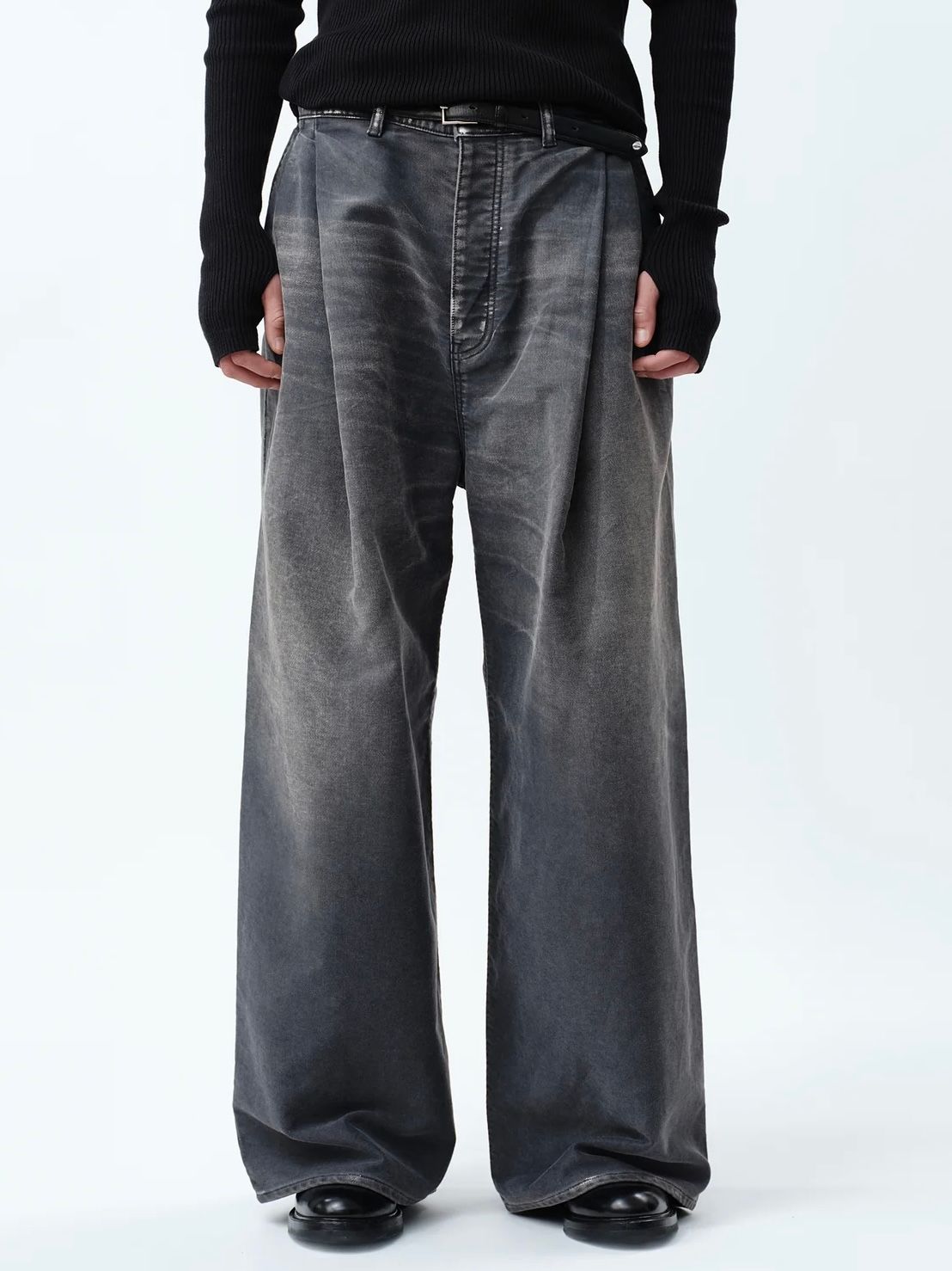 SUBLATIONS - 【24AW】モールスキン 2タック ワイド バギー パンツ