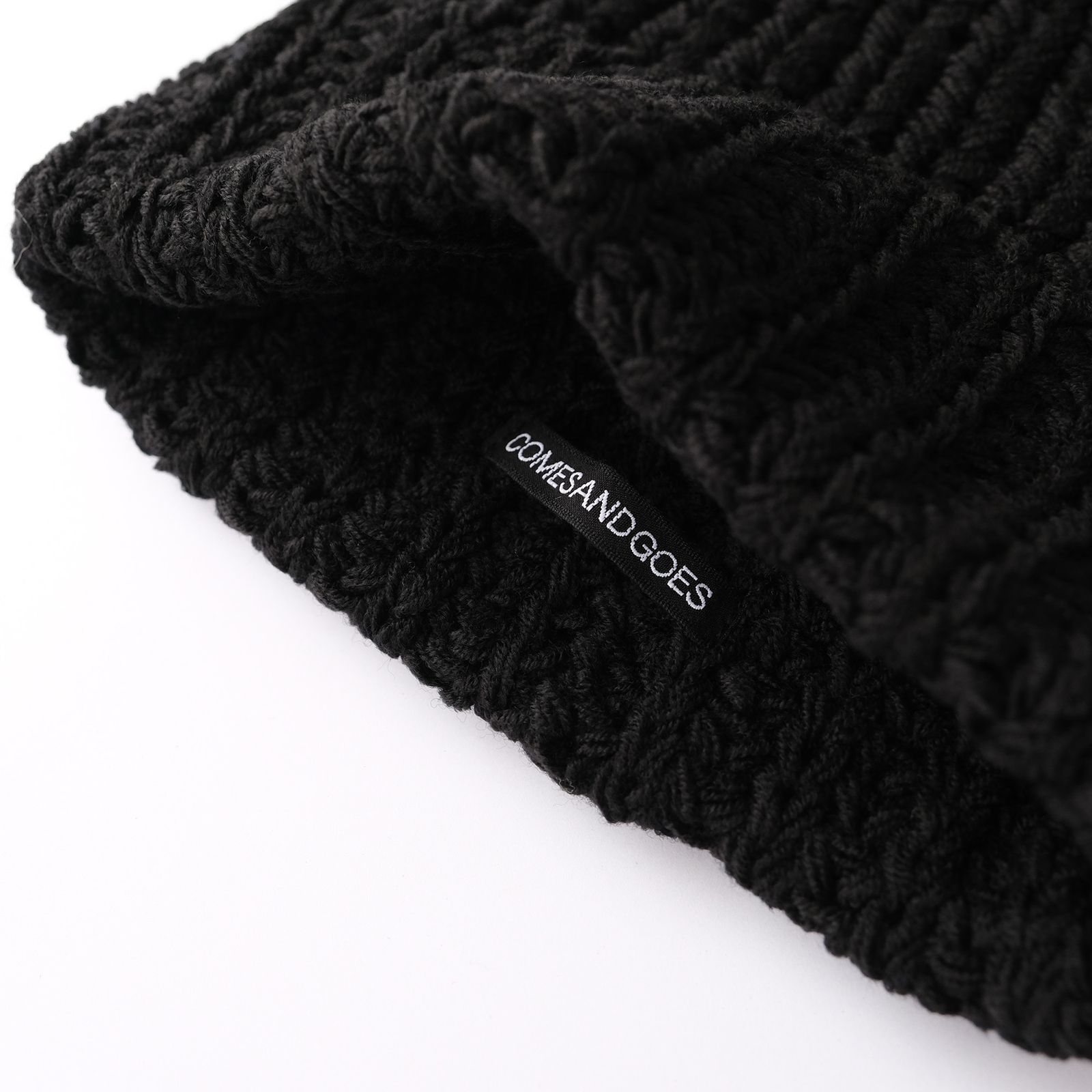 COMESANDGOES - Big Knit -ニットキャップ-（Black /ブラック