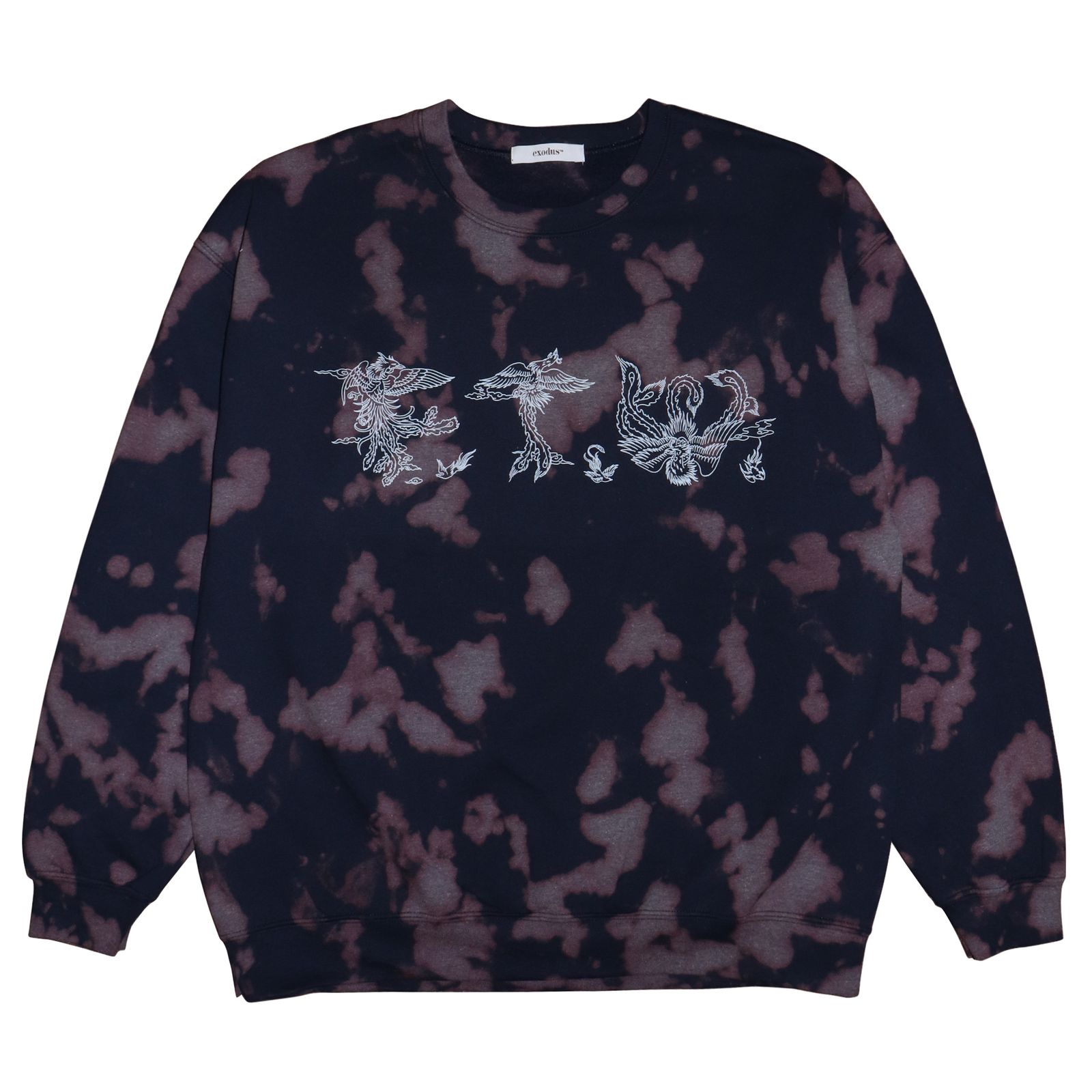exodus - F.T.W. TIE DYE SWEAT SHIRT / NAVY / タイダイスウェット