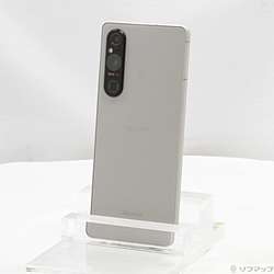 中古】Xperia 1 V 256GB プラチナシルバー SO-51D docomo SIMフリー