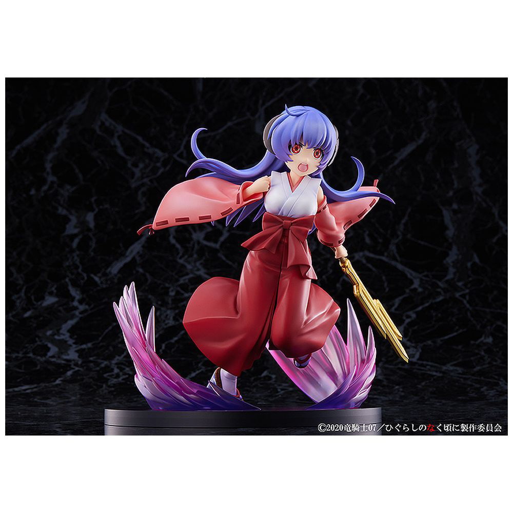 塗装済み完成品 1/7 ひぐらしのなく頃に 卒 羽入 神剣鬼狩柳桜ver