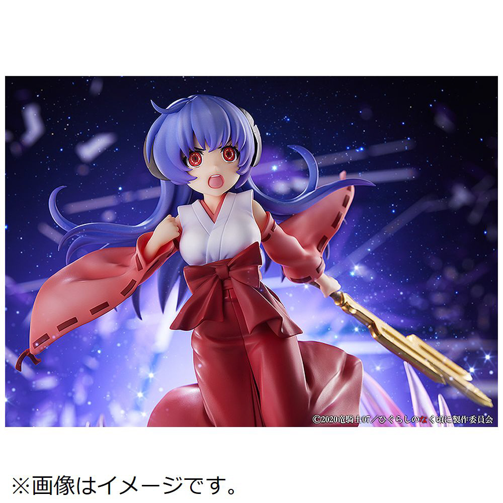 塗装済み完成品 1/7 ひぐらしのなく頃に 卒 羽入 神剣鬼狩柳桜ver