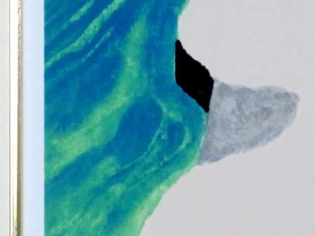 東山魁夷 「季の詩 一月」1954年卒寿記念・リトグラフ・額寸・476×566mm