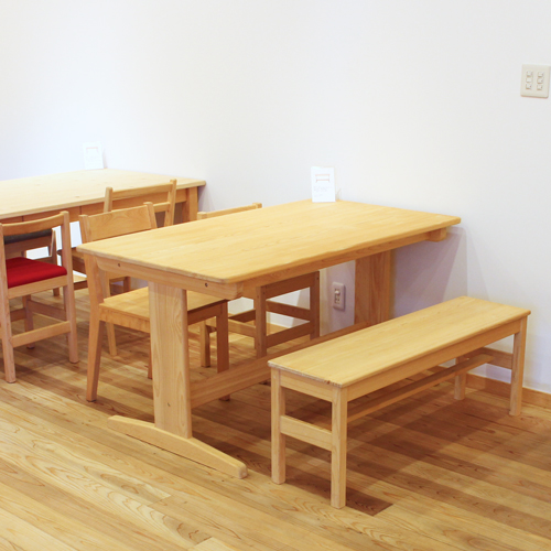 ひのきベンチ サイズオーダーができる木製ダイニングベンチ