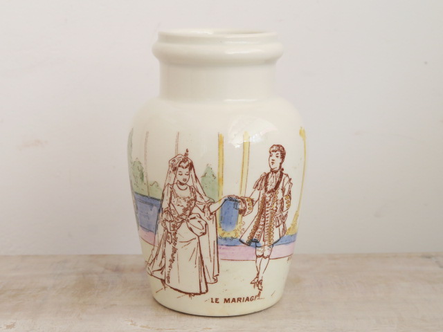 フランス アンティーク マスタードポット LE MARIAGE KG LUNEVILLE製