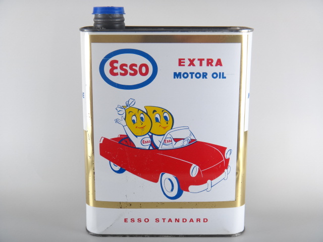 ESSO エッソ ボーイ＆ガール ビンテージ オイル缶