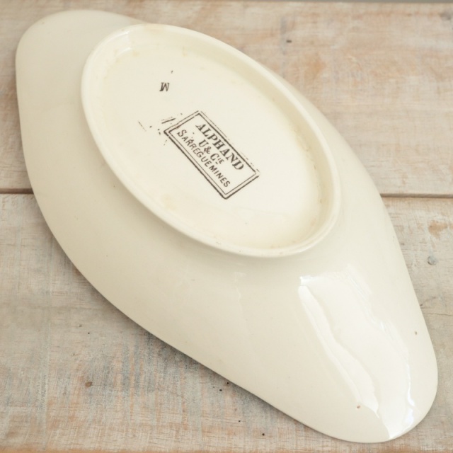 アンティーク ラヴィエ アルファン オーバル皿 フランス サルグミンヌ