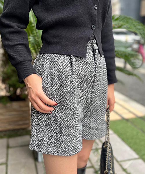 SALE】ツイードショートパンツ/2カラー