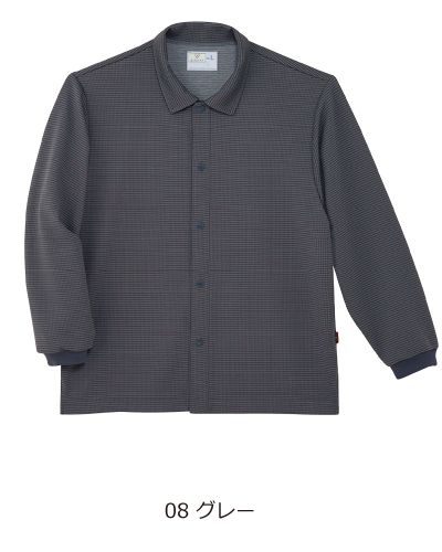 CR816 前開きシャツ 男女兼用コンフォートウェア キラク(KIRAKU)