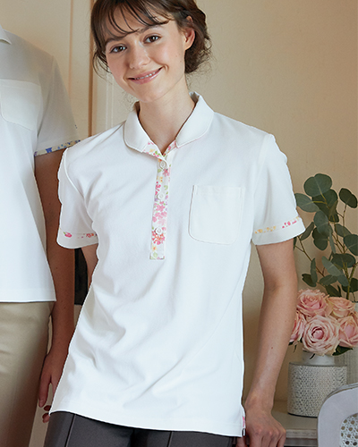 LW201 ニットシャツ 介護 レディス ローラ アシュレイ